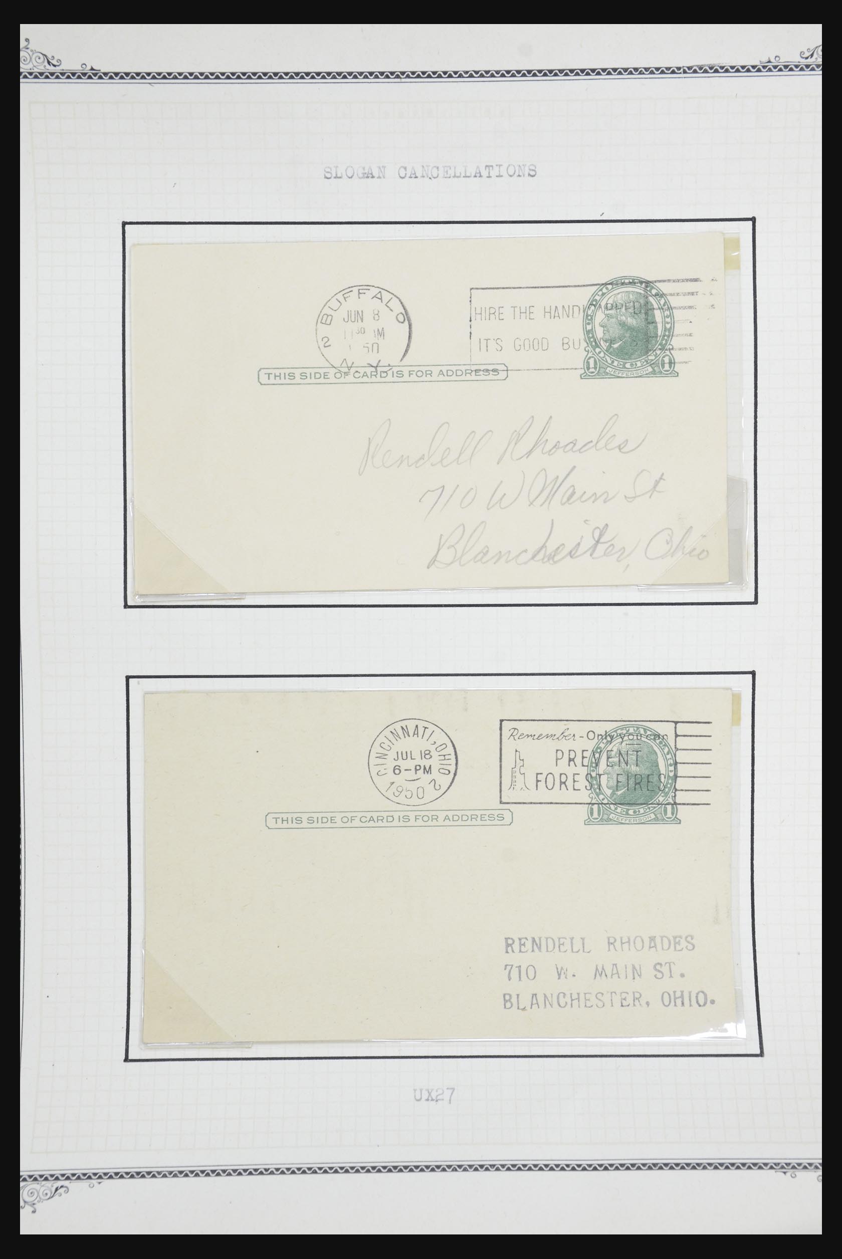32209 562 - 32209 USA briefkaarten 1873-1950.