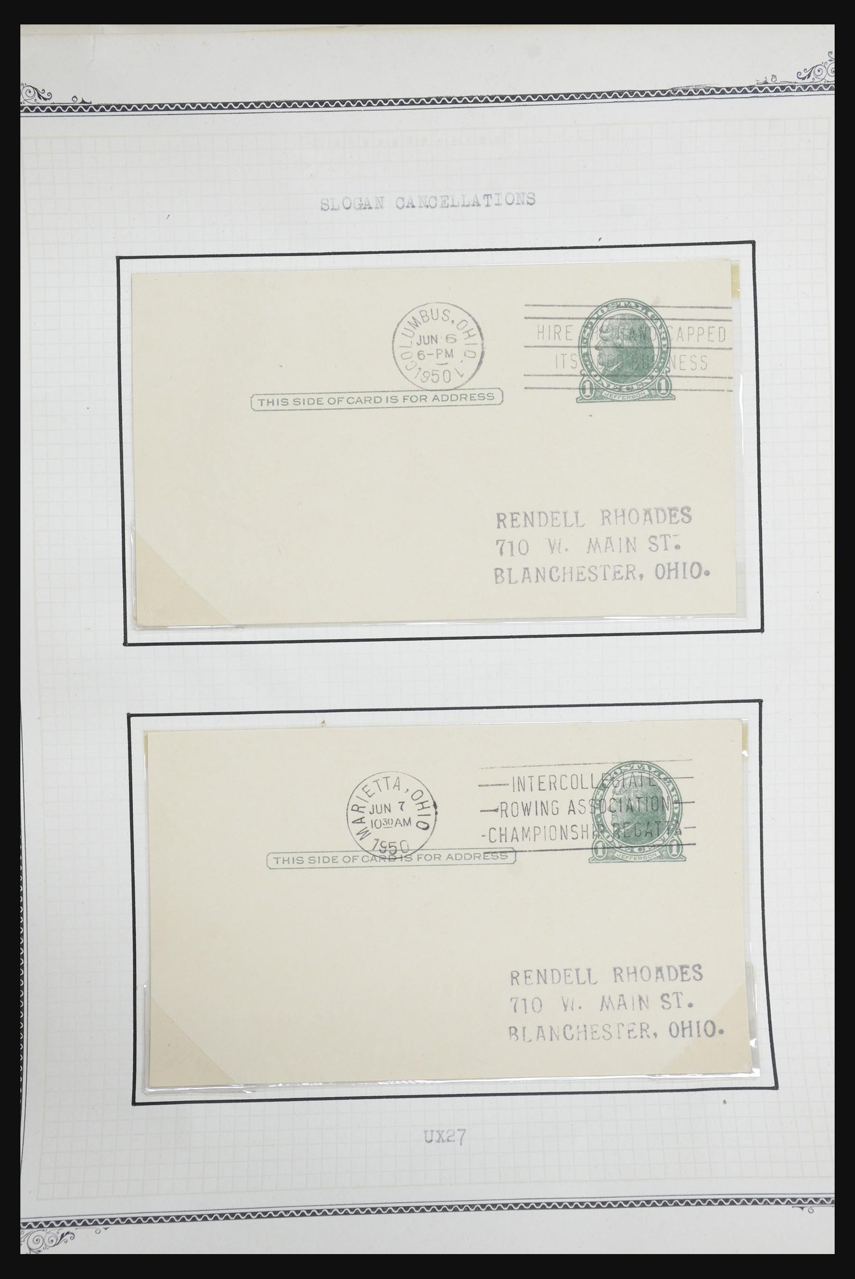 32209 563 - 32209 USA briefkaarten 1873-1950.