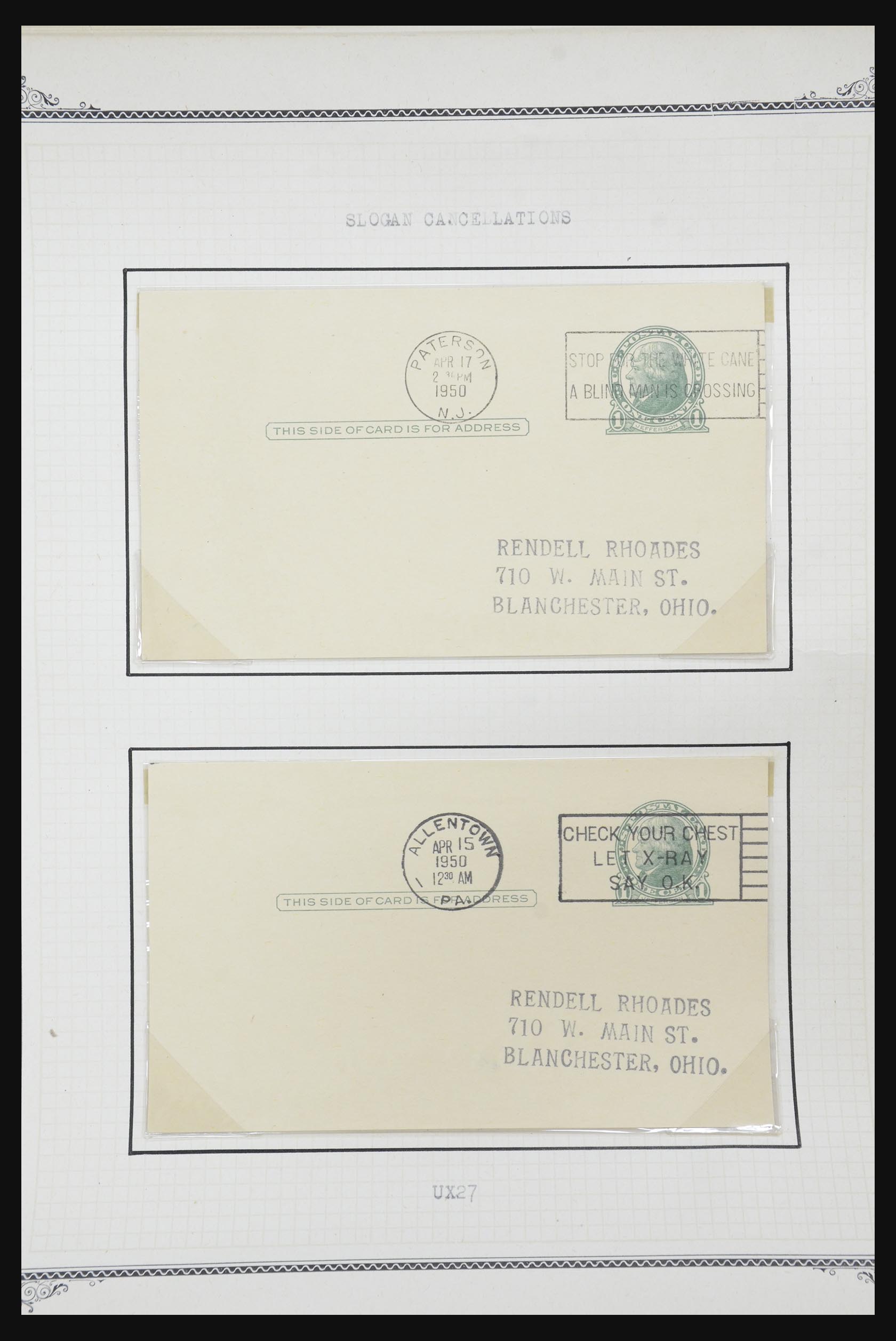 32209 567 - 32209 USA briefkaarten 1873-1950.