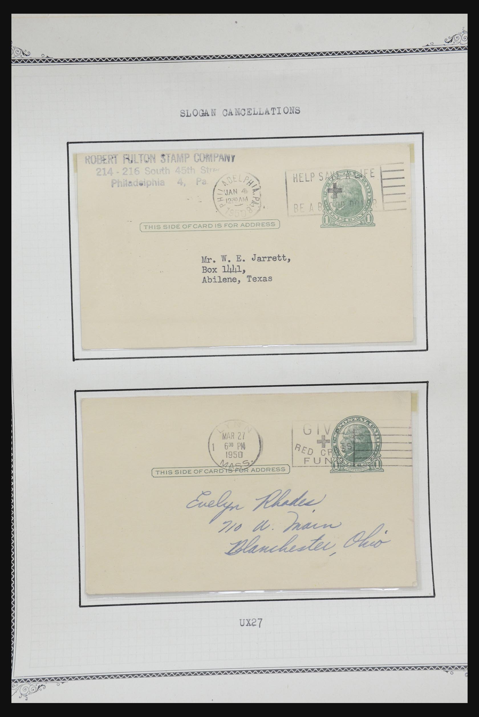 32209 570 - 32209 USA briefkaarten 1873-1950.