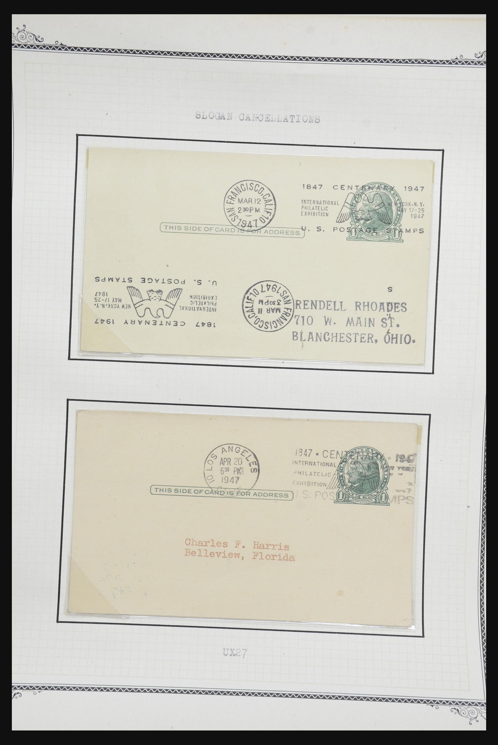 32209 574 - 32209 USA briefkaarten 1873-1950.