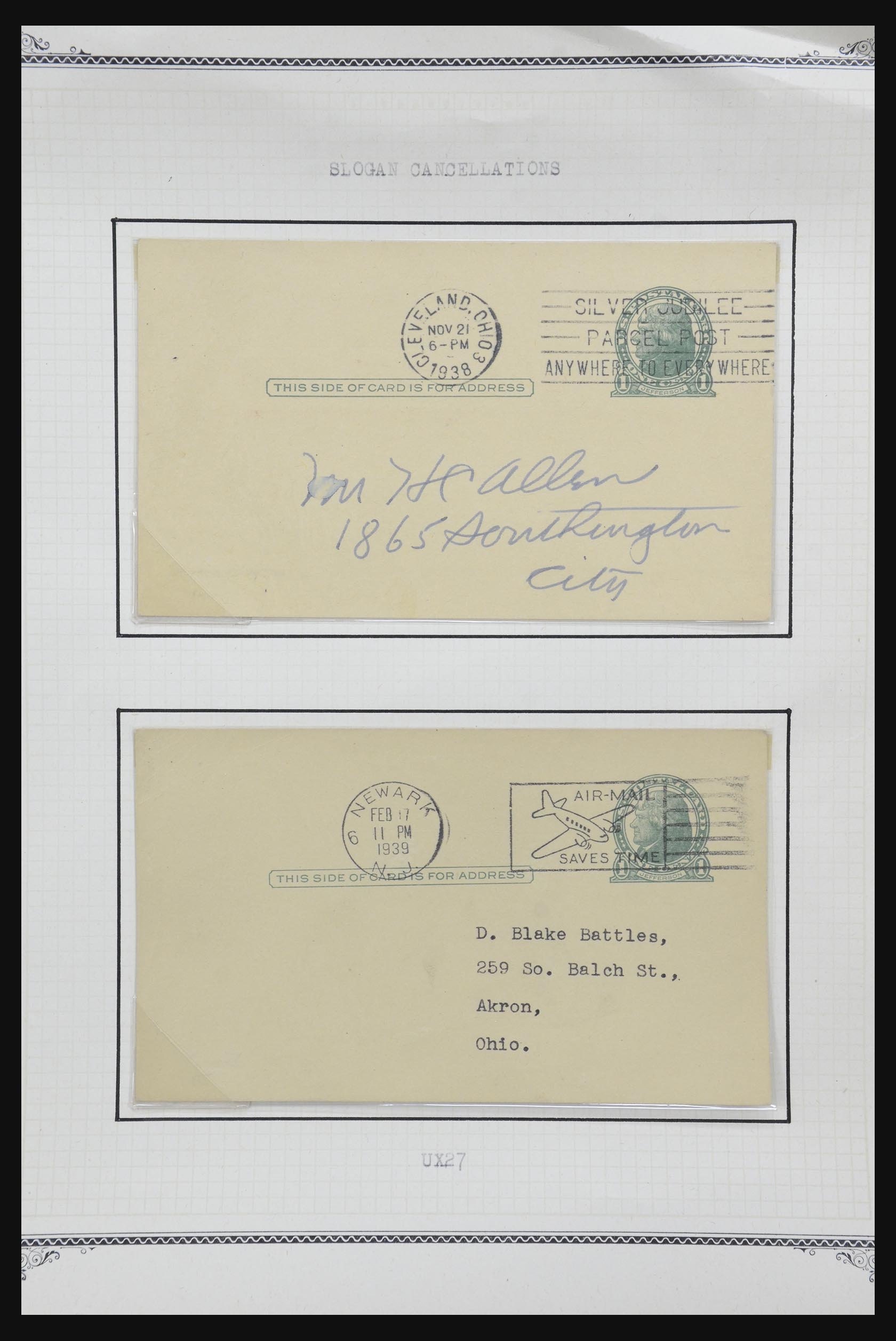 32209 579 - 32209 USA postal cards 1873-1950.