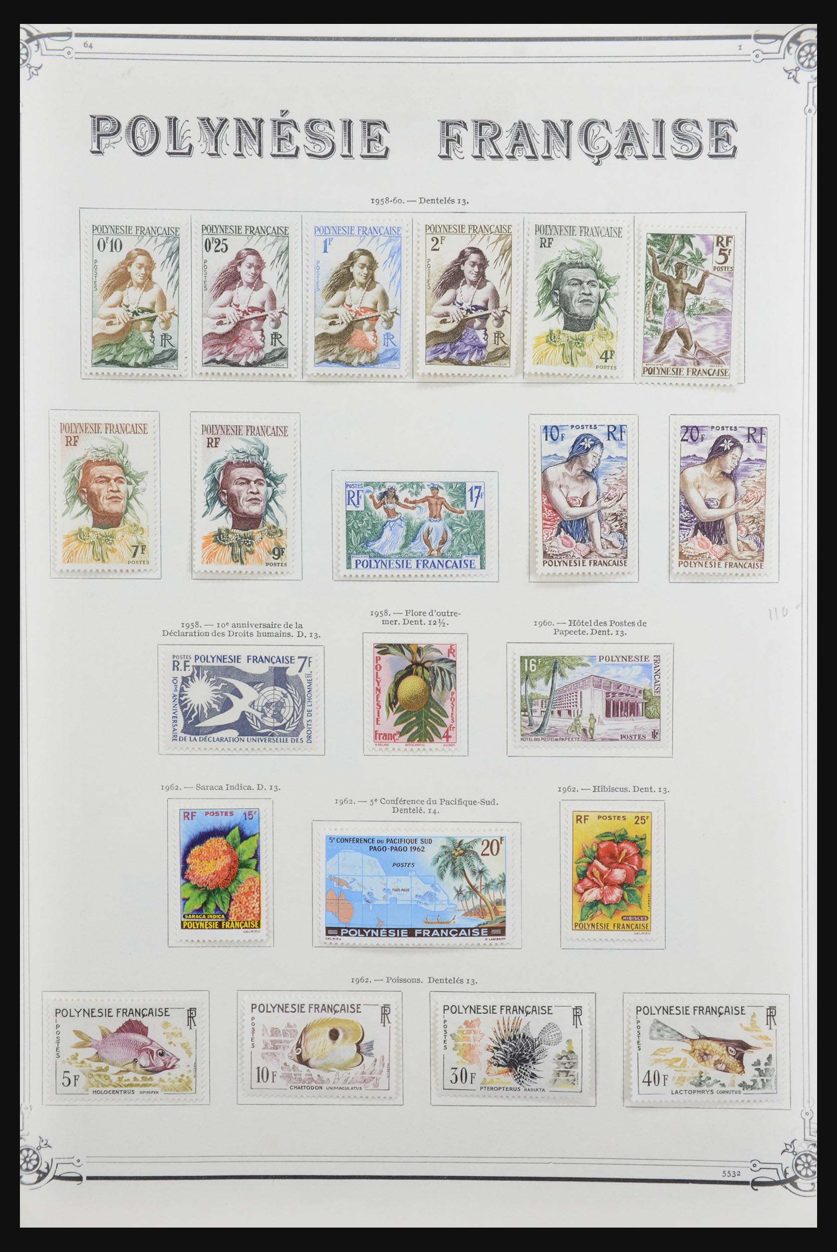 32229 001 - 32229 Polynesië 1958-1982.