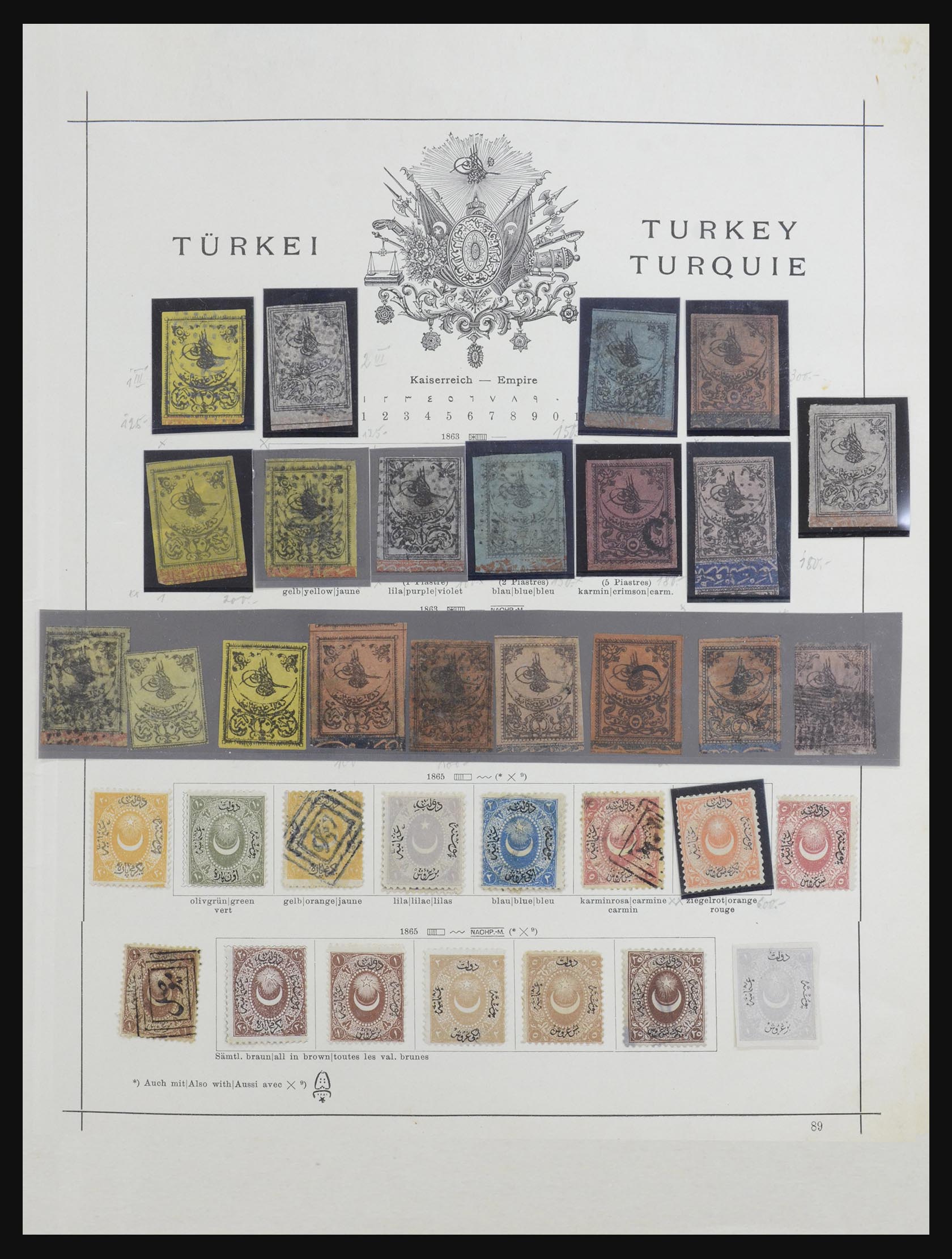 32232 001 - 32232 Turkije 1863-1965.
