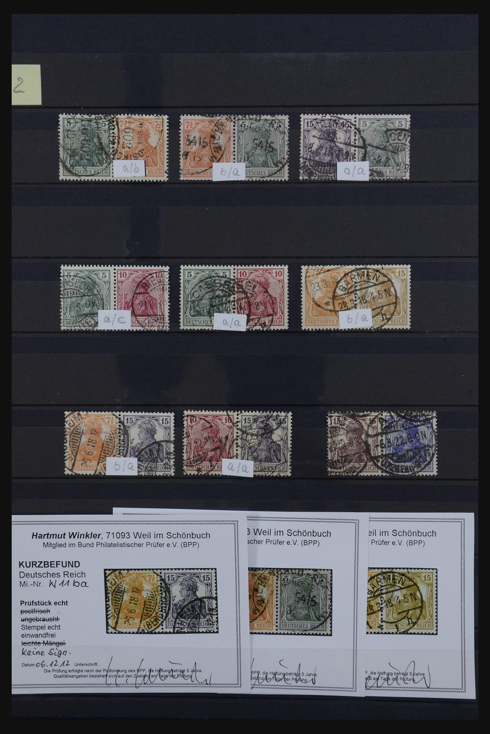 32242 005 - 32242 German Reich combinations 1911-1945.