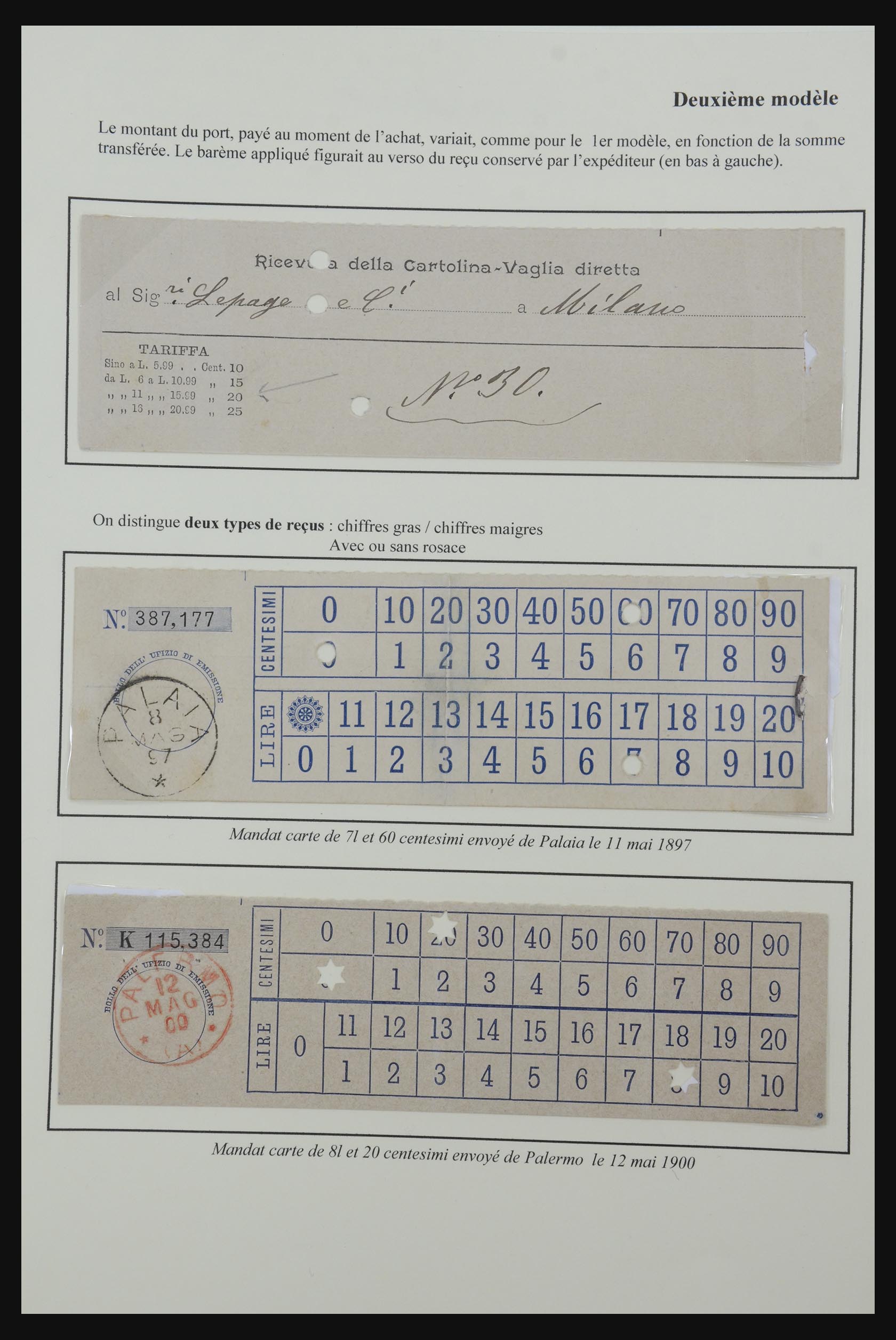 32243 012 - 32243 Italië postbewijskaarten 1892-1902.
