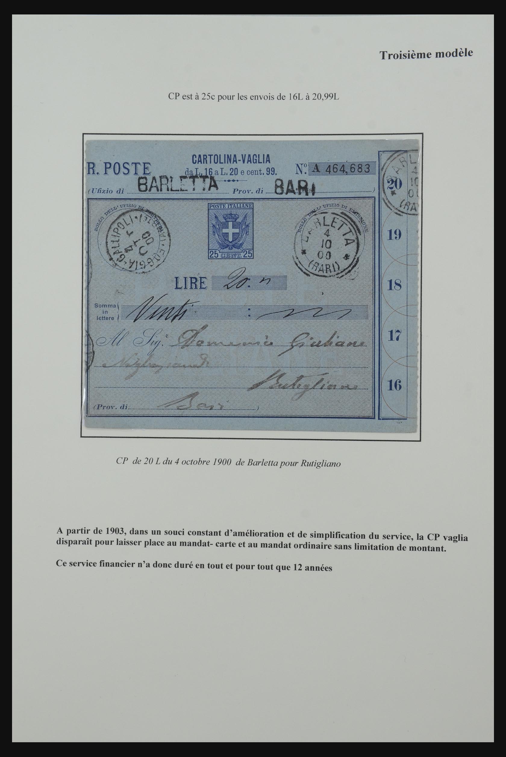32243 015 - 32243 Italië postbewijskaarten 1892-1902.