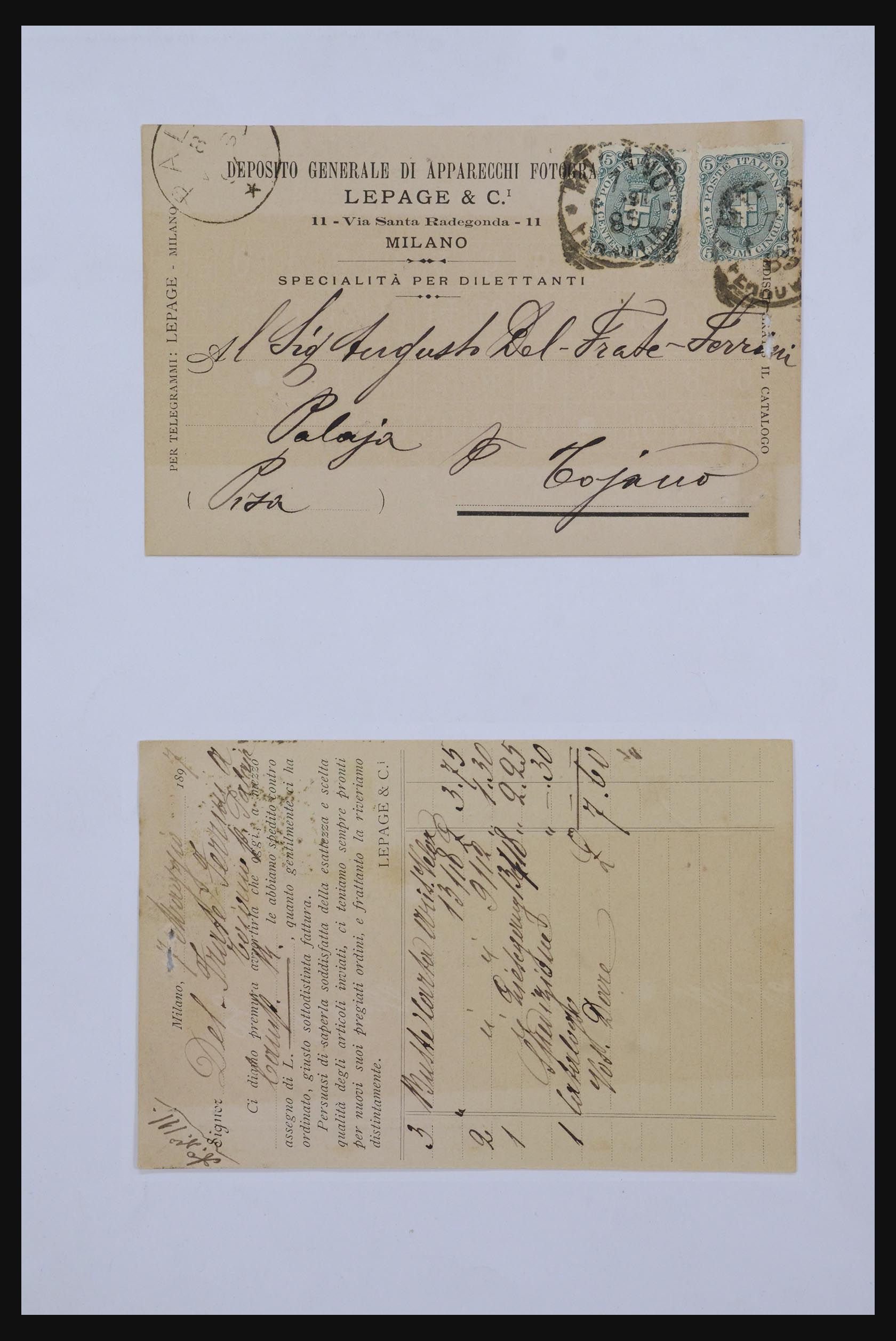 32243 018 - 32243 Italië postbewijskaarten 1892-1902.