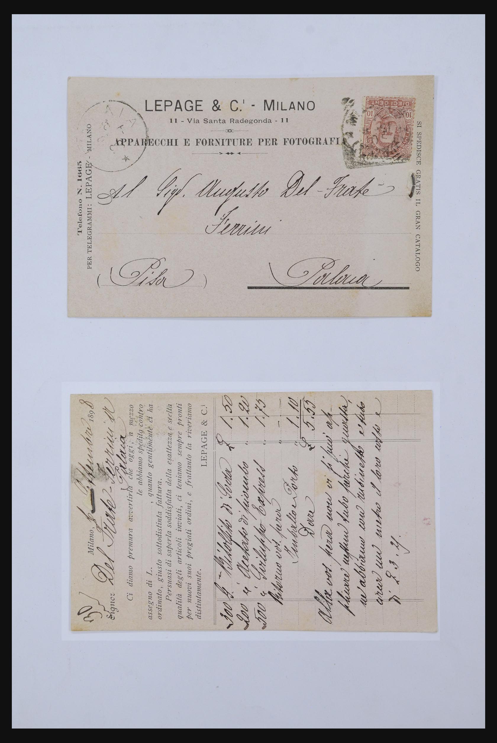 32243 019 - 32243 Italië postbewijskaarten 1892-1902.