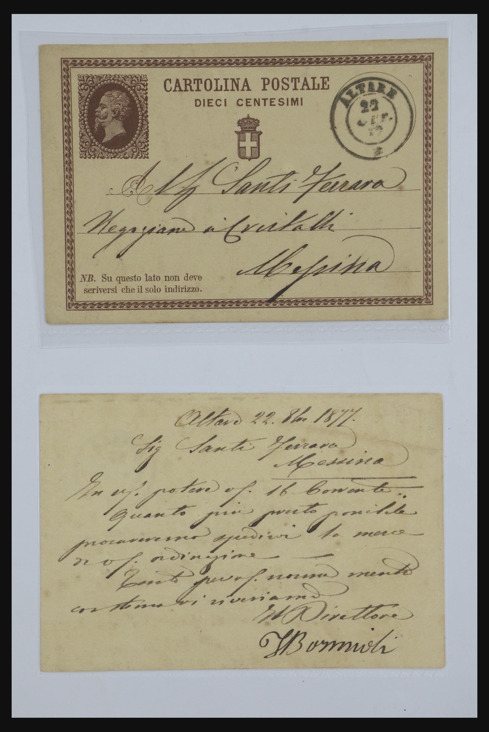 32243 044 - 32243 Italië postbewijskaarten 1892-1902.