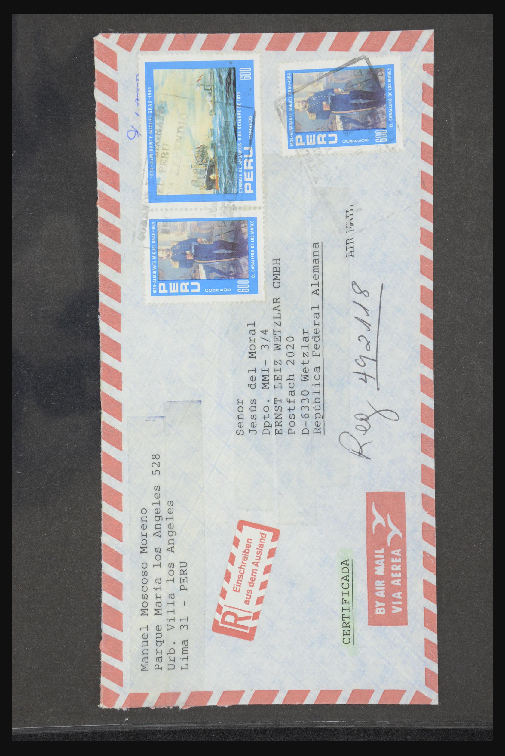 32251 2245 - 32251 Latijns Amerika brieven 1900-1980.