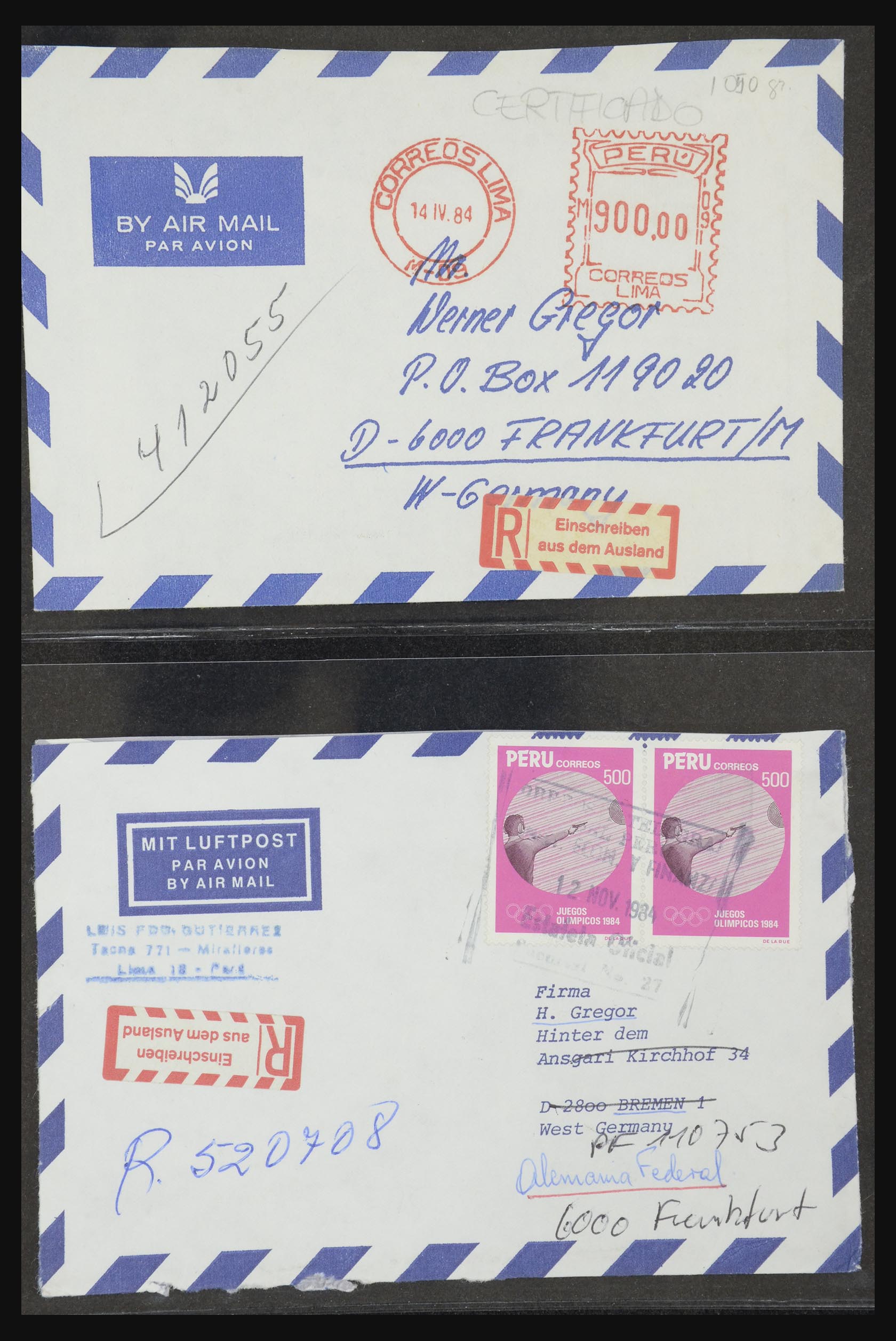 32251 2247 - 32251 Latijns Amerika brieven 1900-1980.