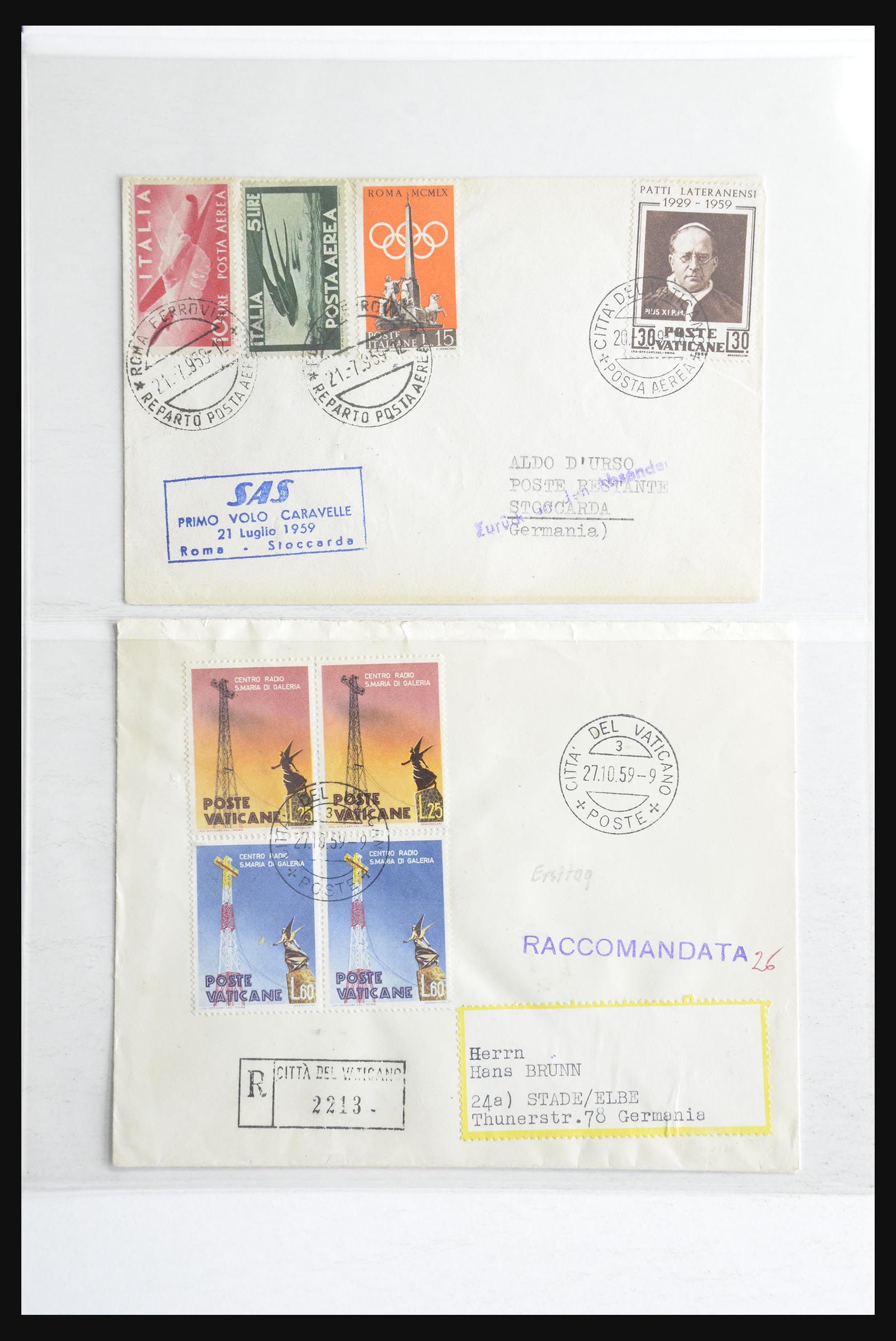 32252 0081 - 32252 Italië en gebieden brieven 1850-1960.