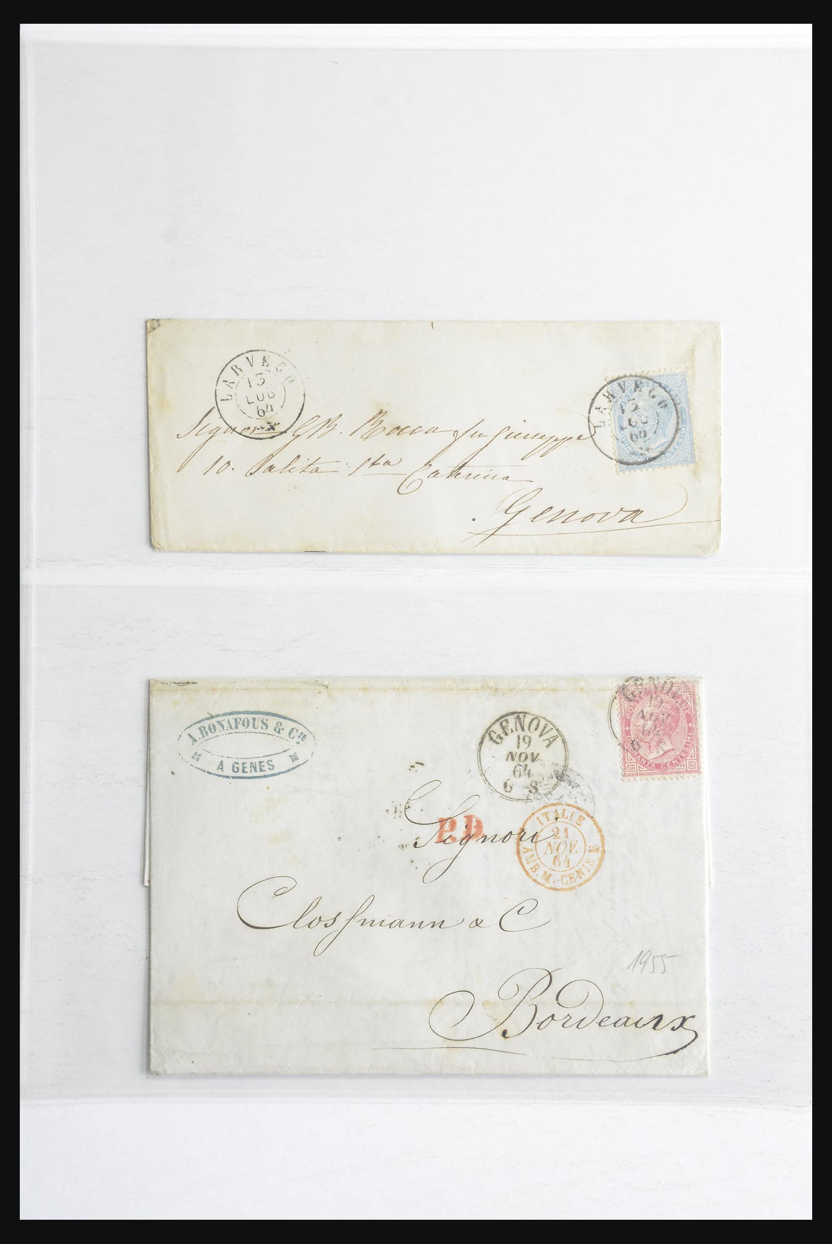 32252 0096 - 32252 Italië en gebieden brieven 1850-1960.