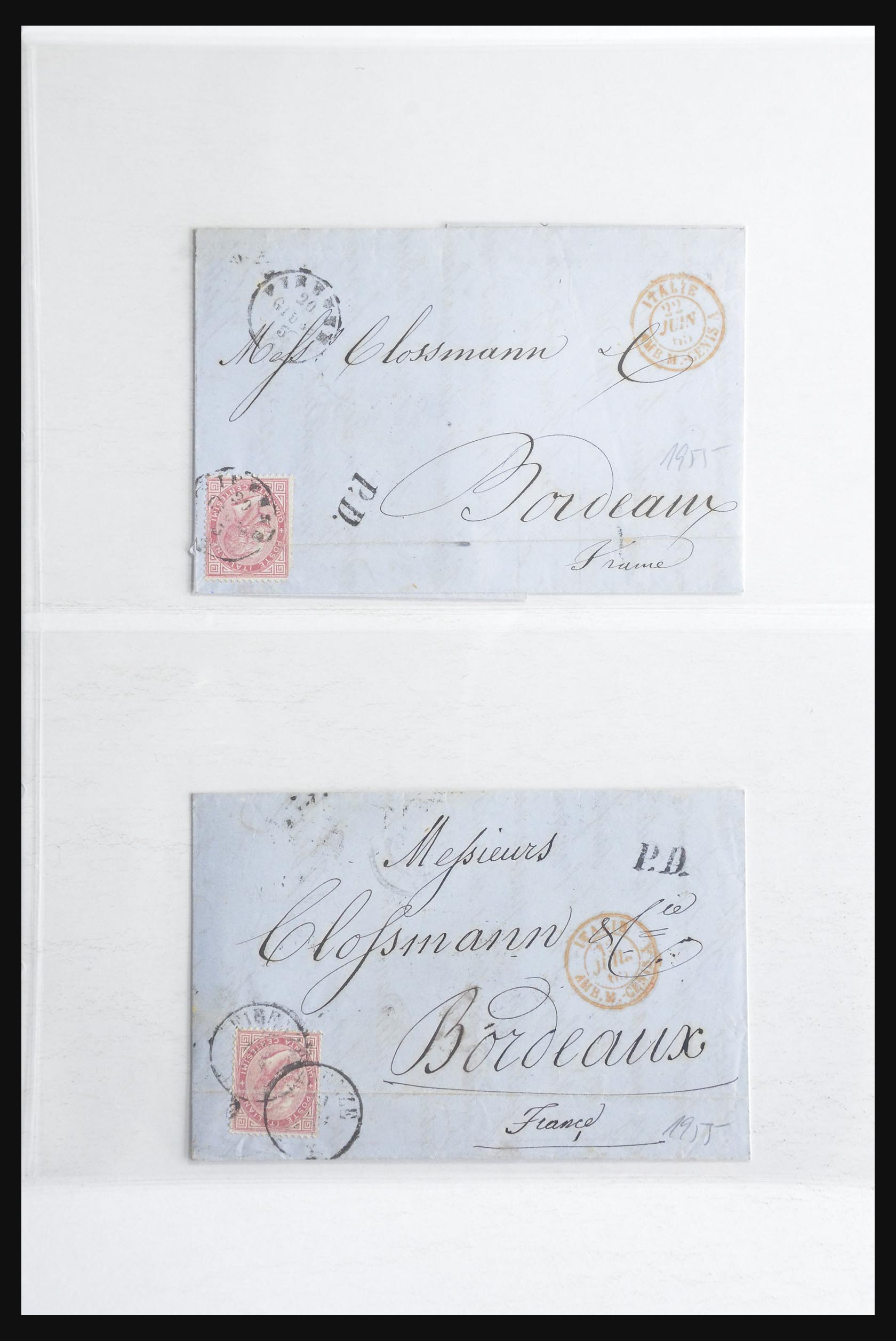 32252 0098 - 32252 Italië en gebieden brieven 1850-1960.