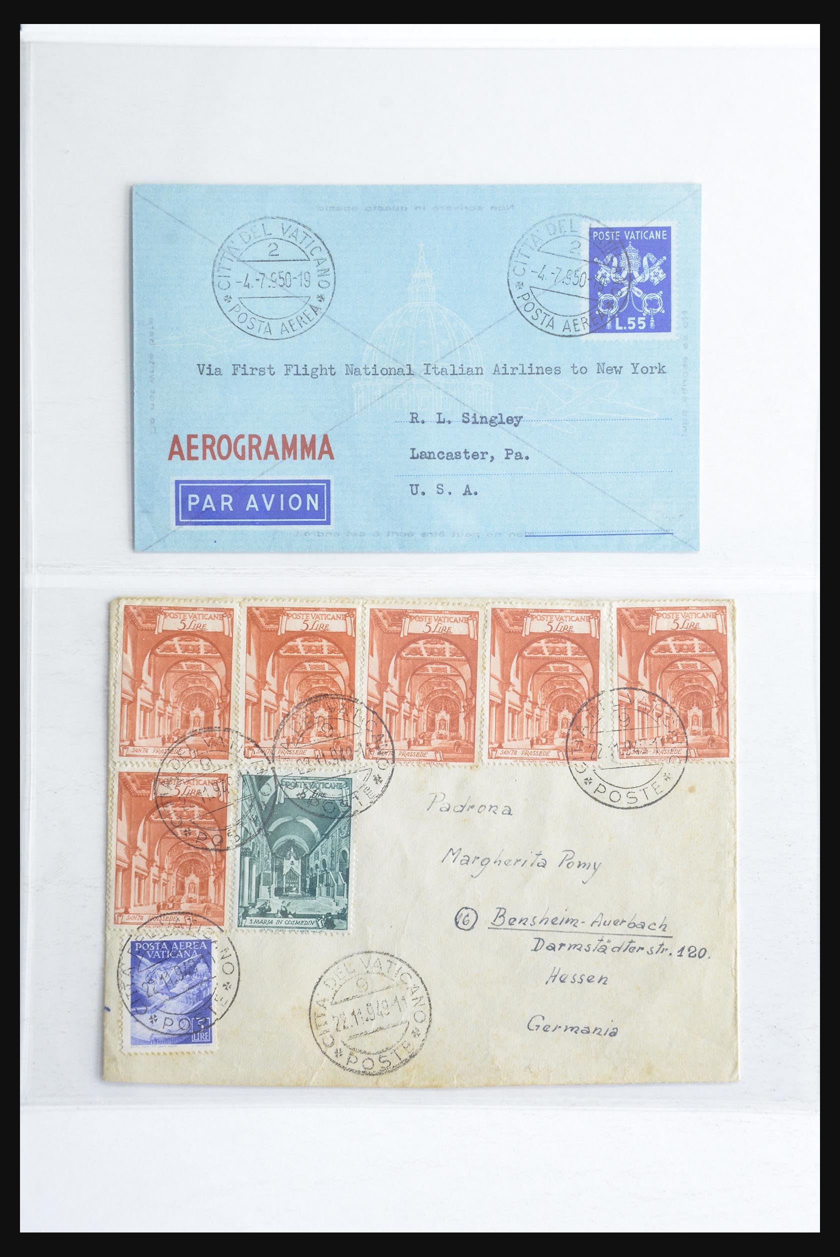 32252 6463 - 32252 Italië en gebieden brieven 1850-1960.