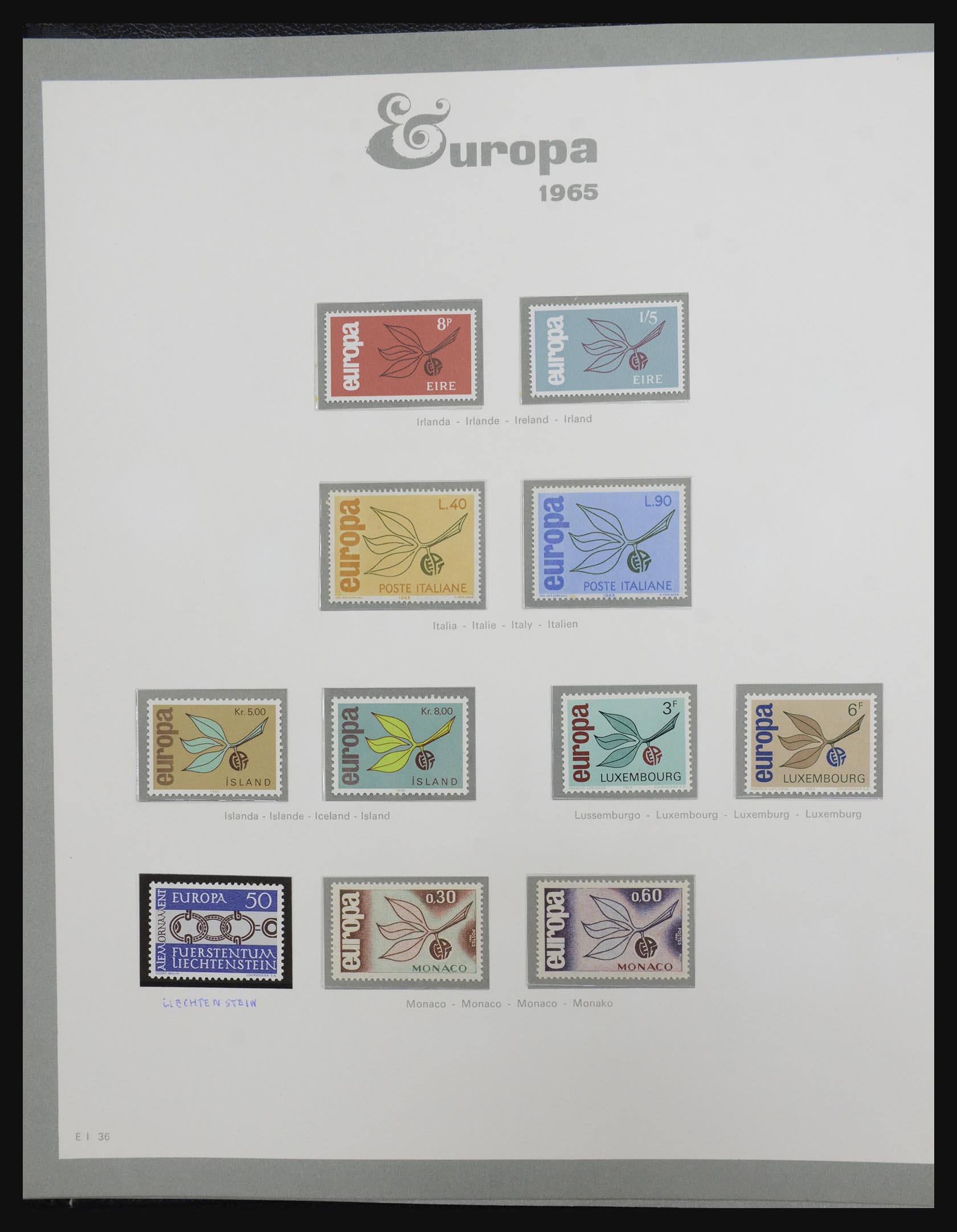 32289 0029 - 32289 Europa CEPT 1956-2001.