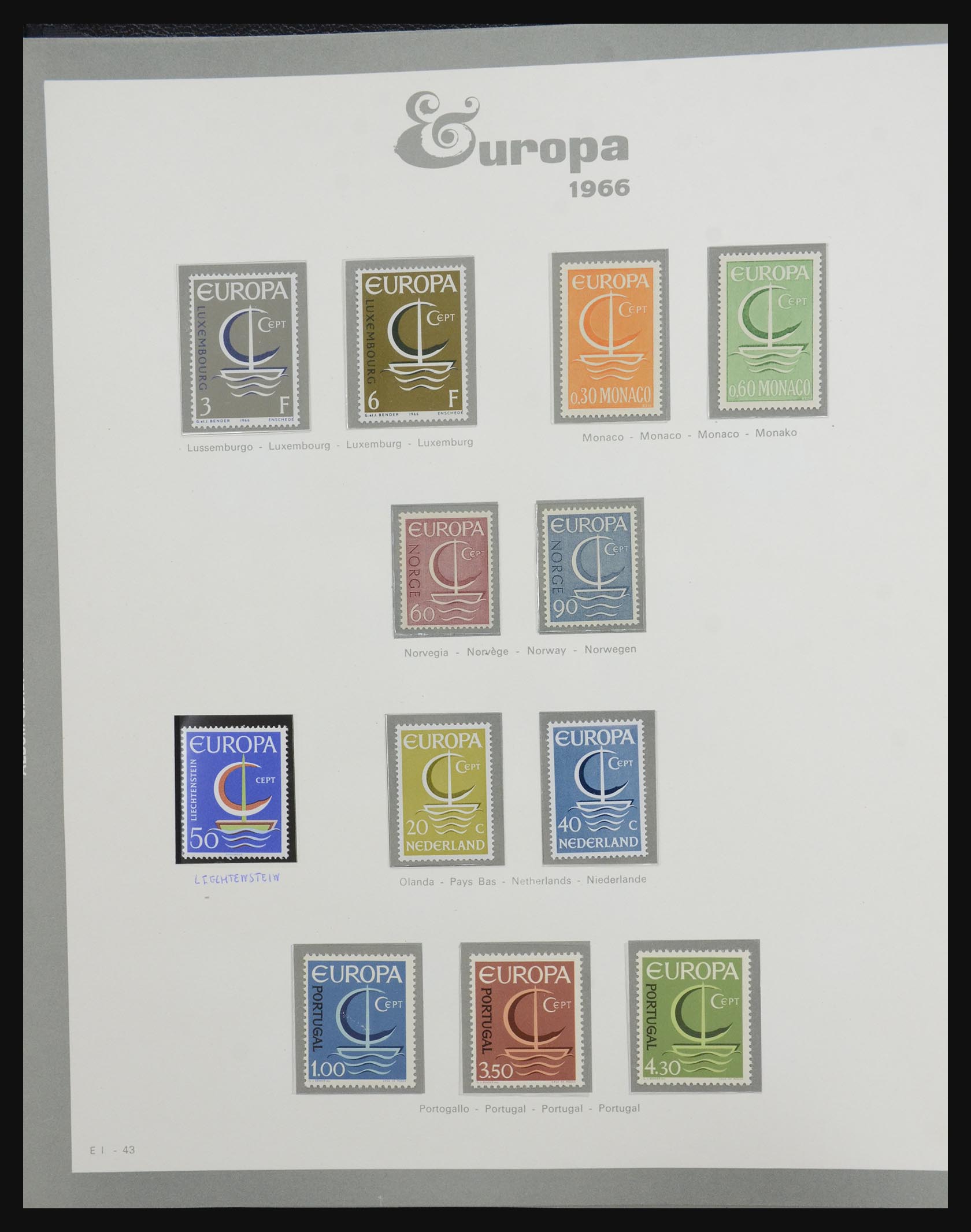 32289 0034 - 32289 Europa CEPT 1956-2001.
