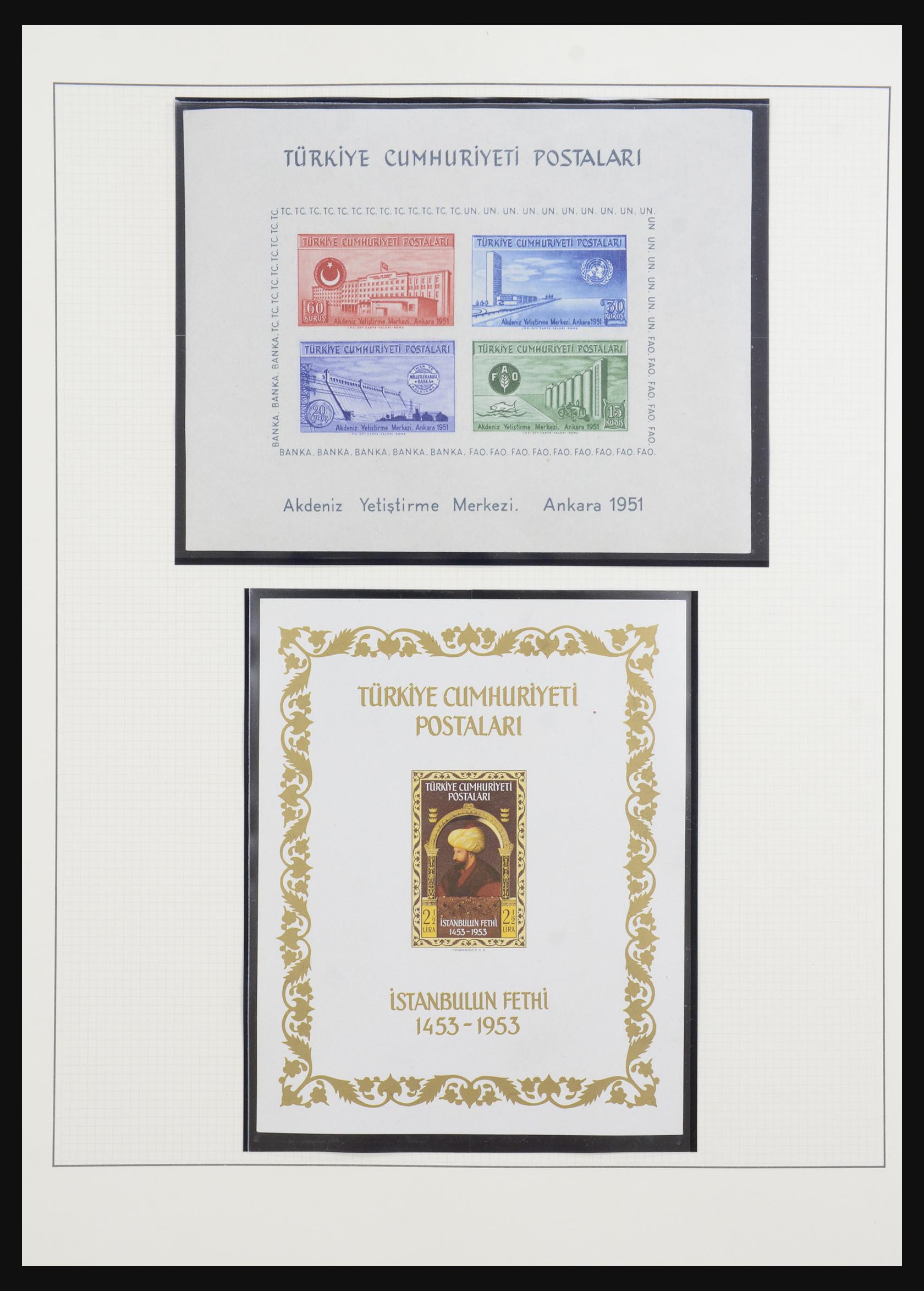 32304 004 - 32304 Turkey souvenir sheets 1938-2016.