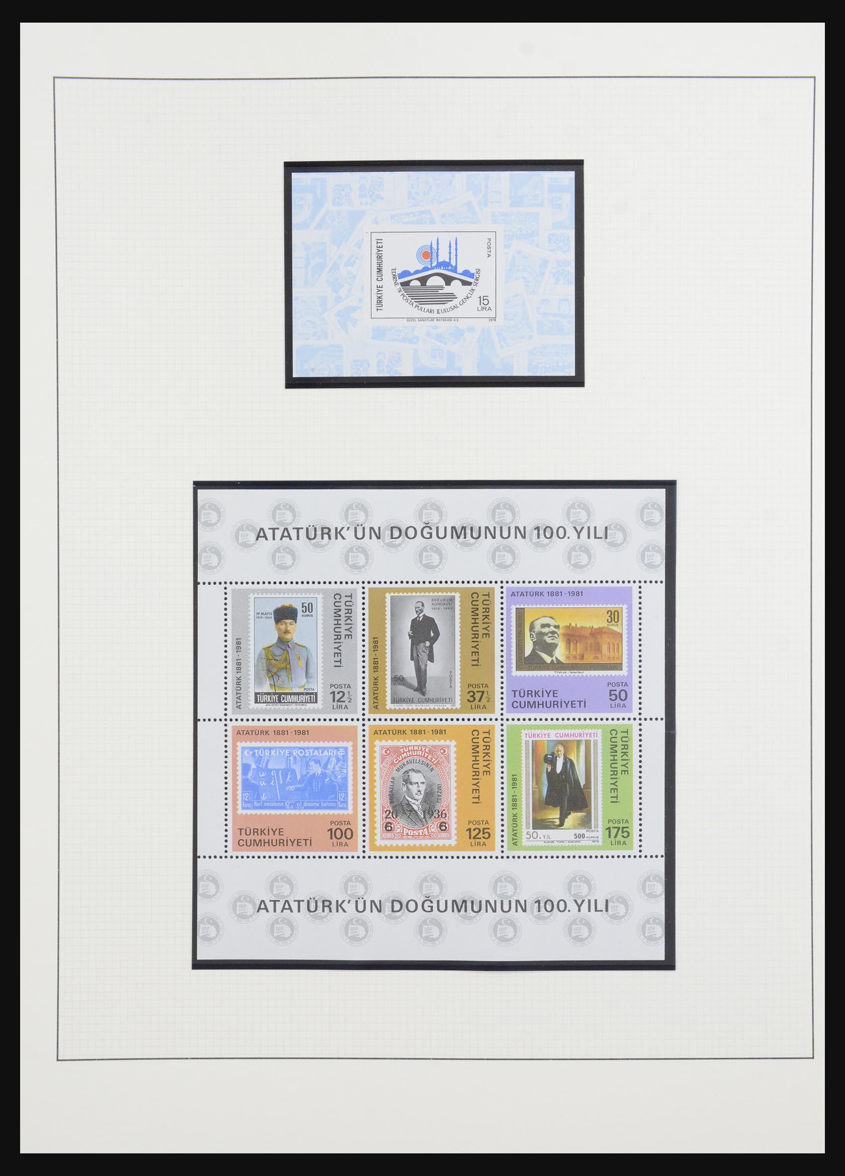 32304 009 - 32304 Turkey souvenir sheets 1938-2016.