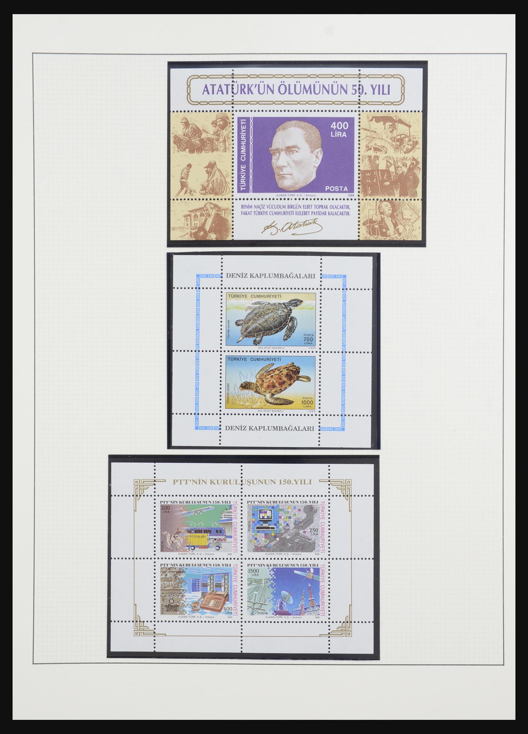 32304 013 - 32304 Turkey souvenir sheets 1938-2016.