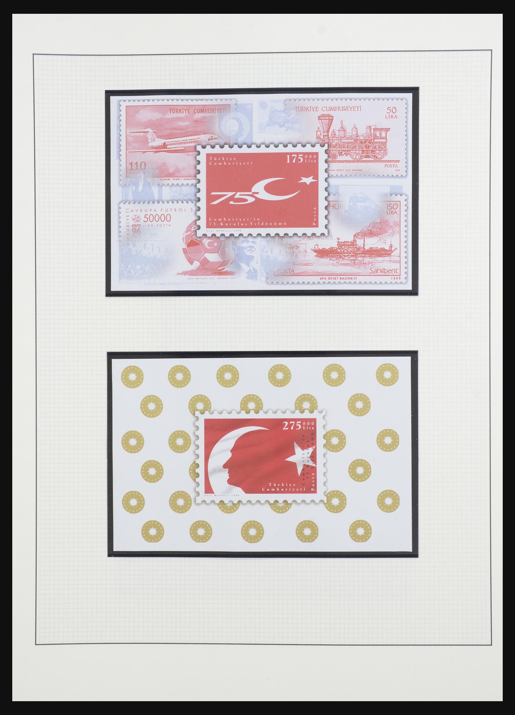 32304 017 - 32304 Turkey souvenir sheets 1938-2016.