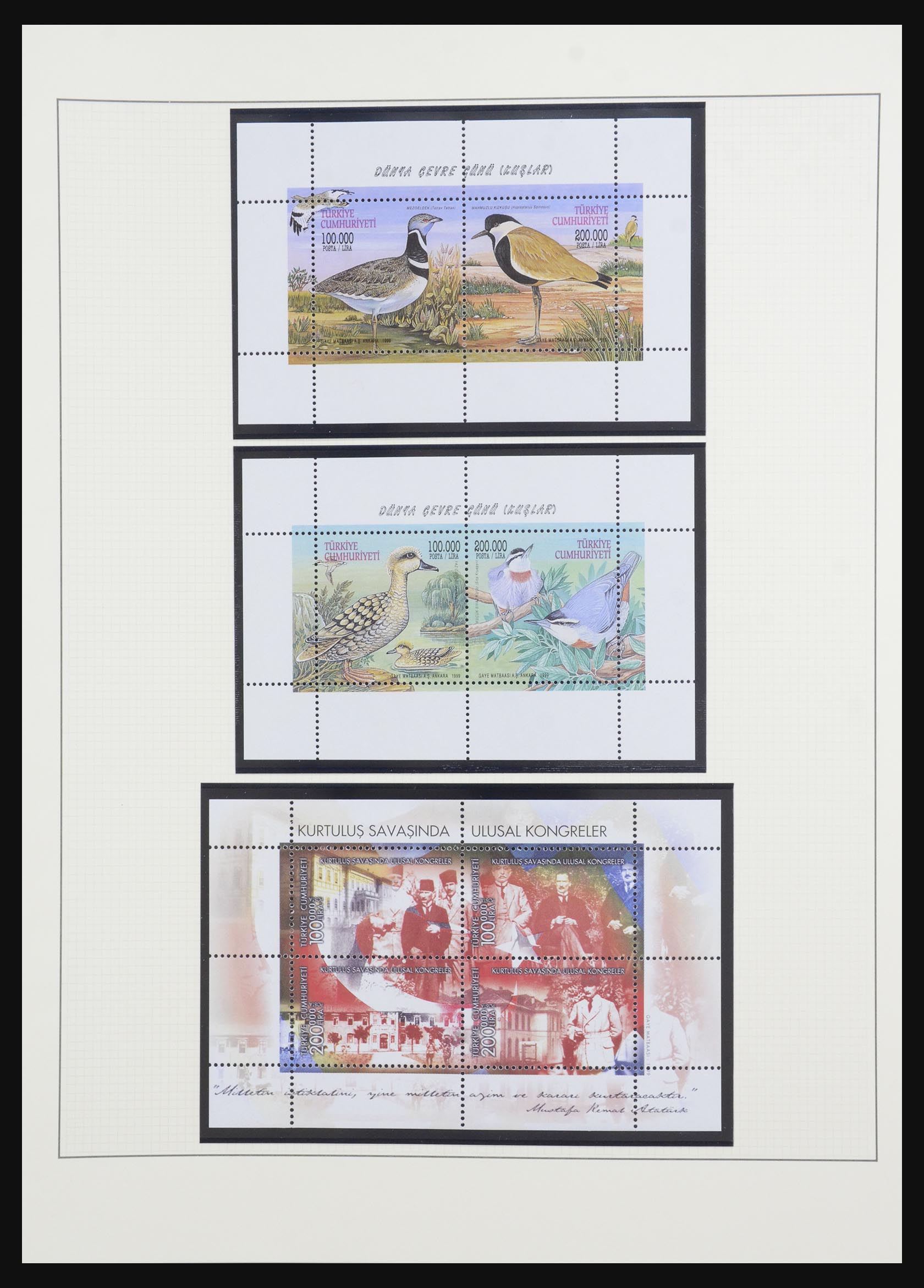 32304 019 - 32304 Turkey souvenir sheets 1938-2016.