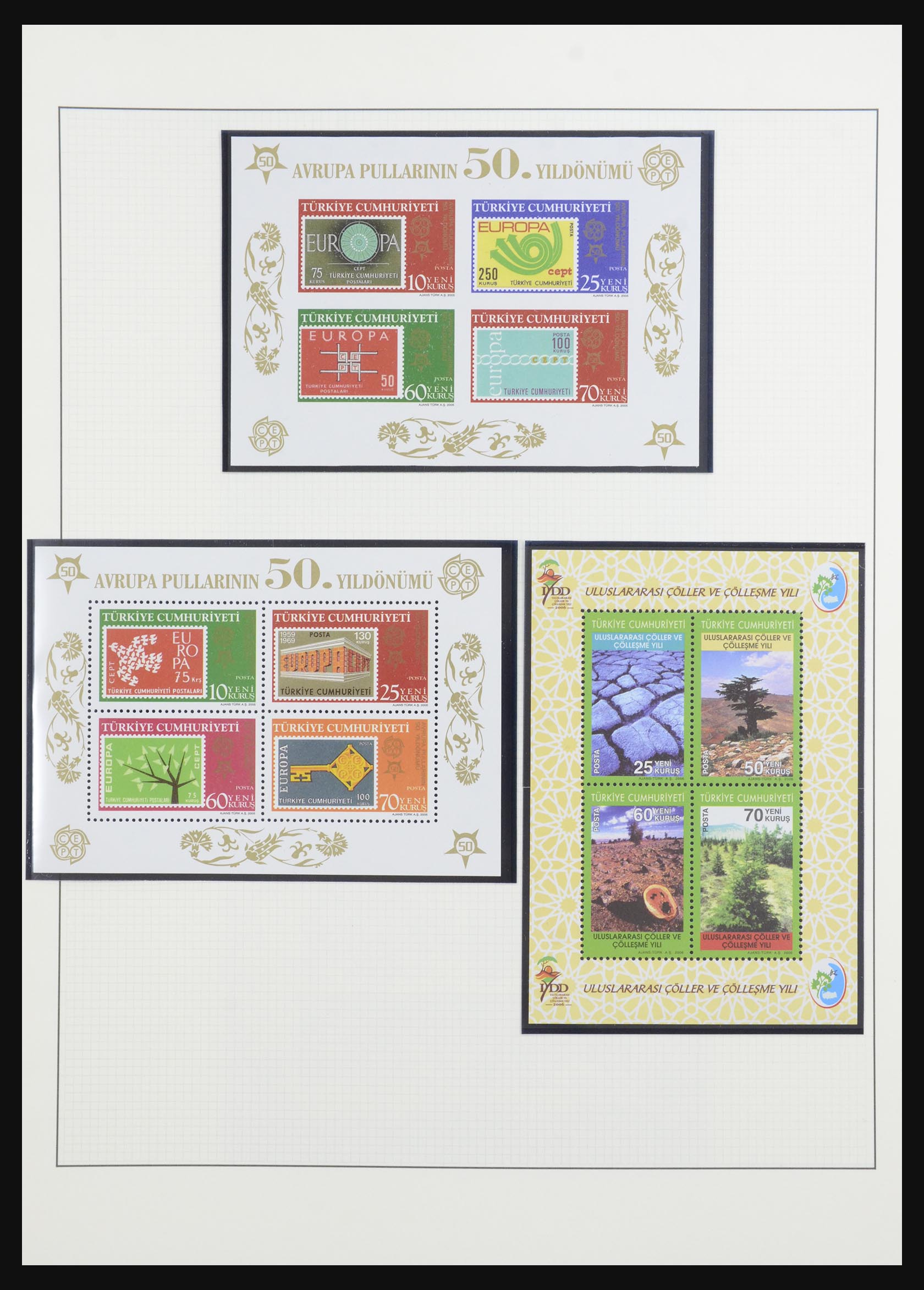 32304 024 - 32304 Turkey souvenir sheets 1938-2016.