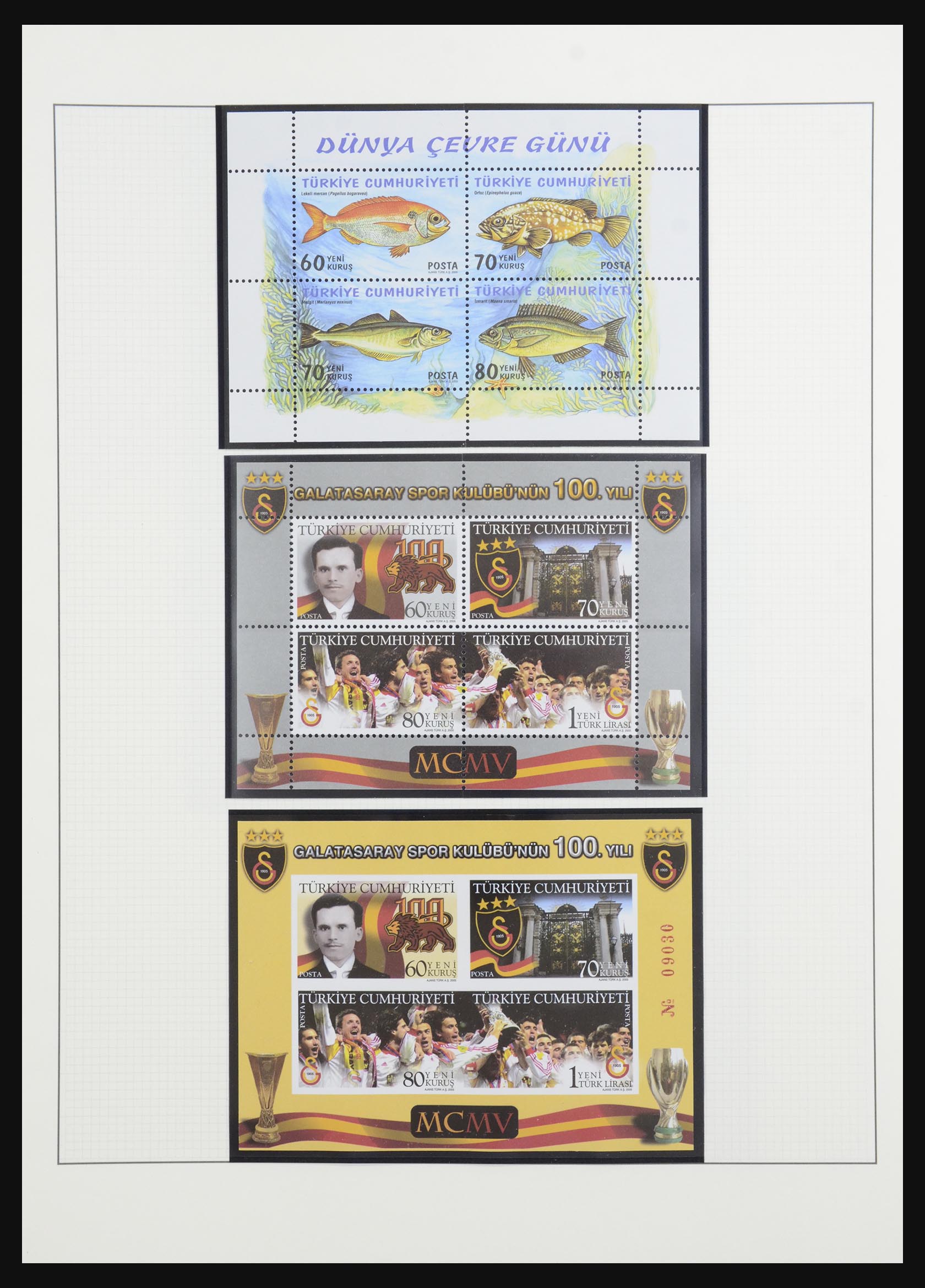 32304 025 - 32304 Turkey souvenir sheets 1938-2016.