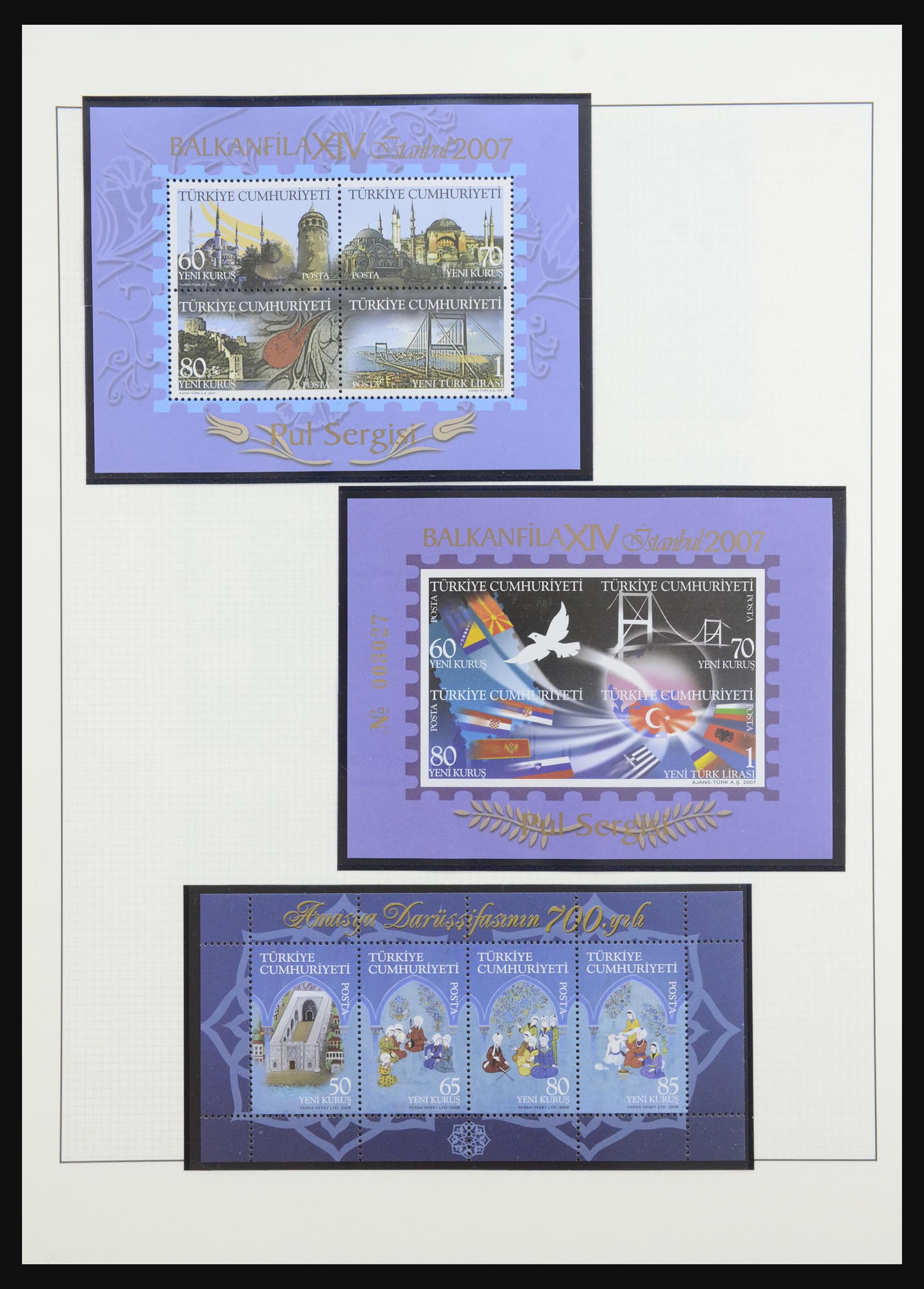 32304 027 - 32304 Turkey souvenir sheets 1938-2016.