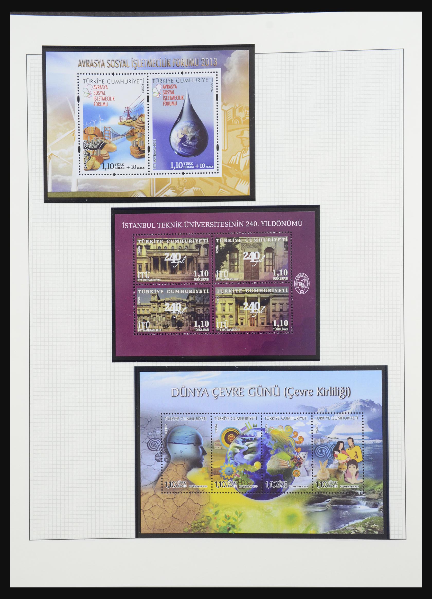32304 042 - 32304 Turkey souvenir sheets 1938-2016.