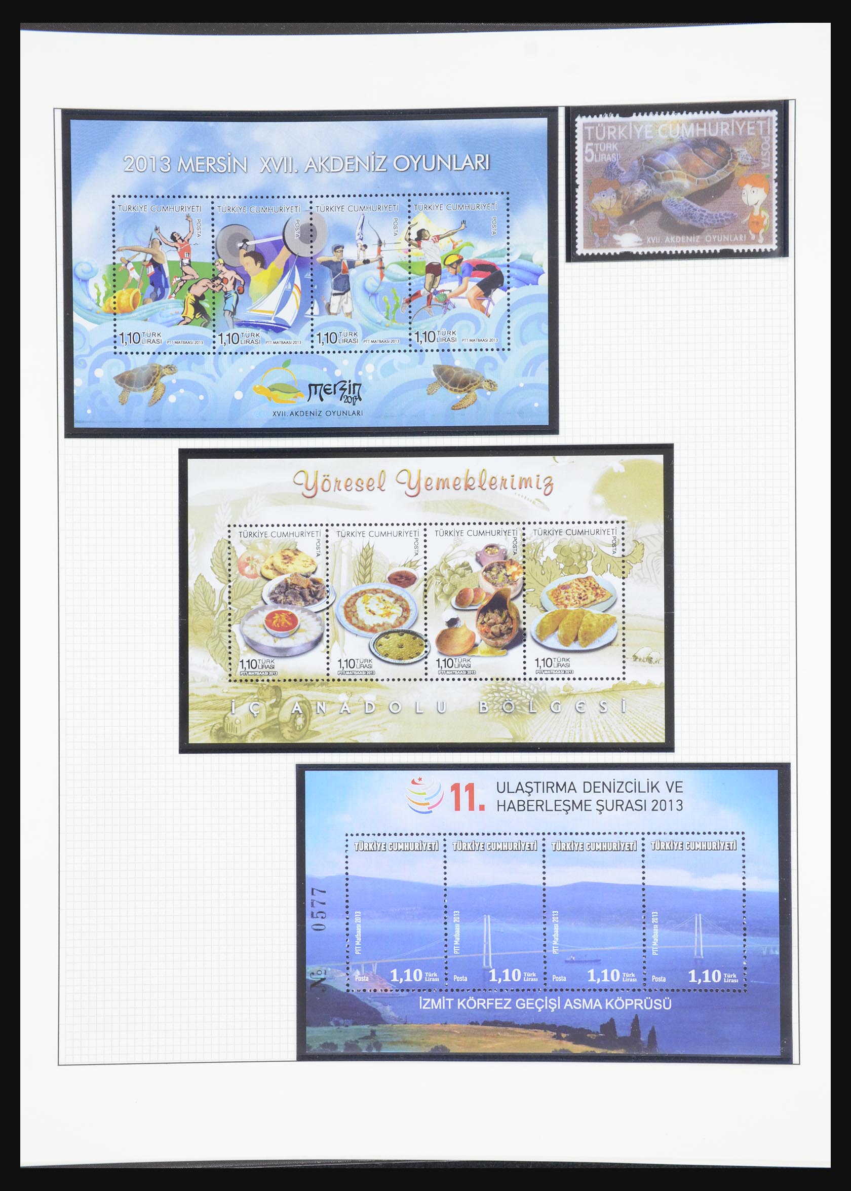 32304 043 - 32304 Turkey souvenir sheets 1938-2016.