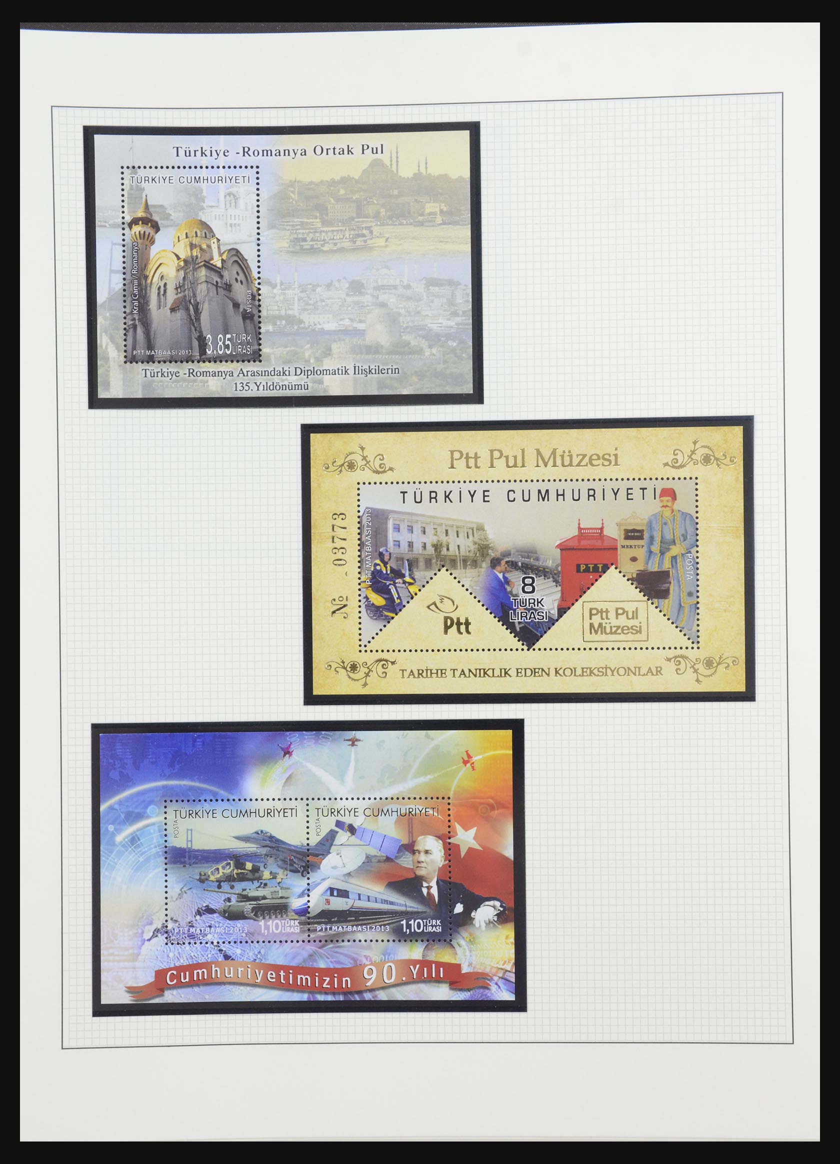 32304 044 - 32304 Turkey souvenir sheets 1938-2016.