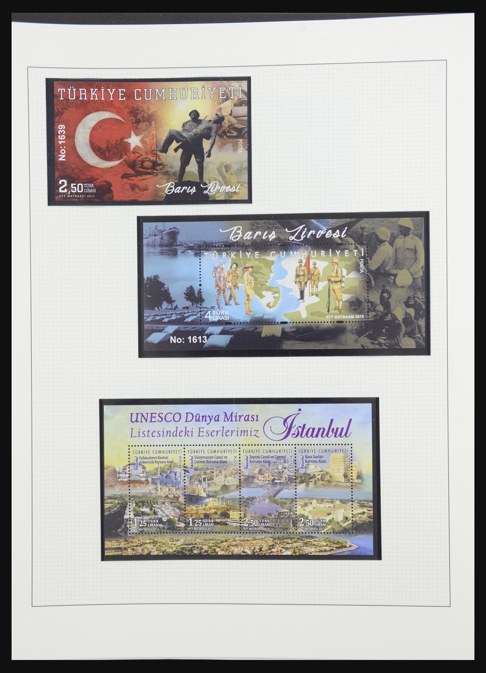 32304 054 - 32304 Turkey souvenir sheets 1938-2016.