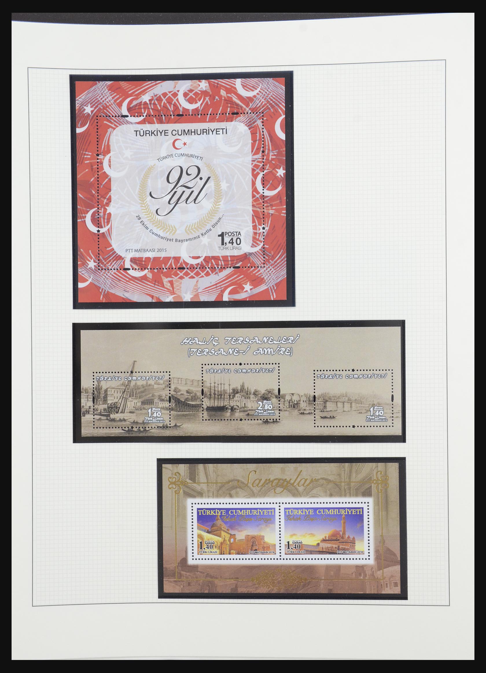 32304 057 - 32304 Turkey souvenir sheets 1938-2016.
