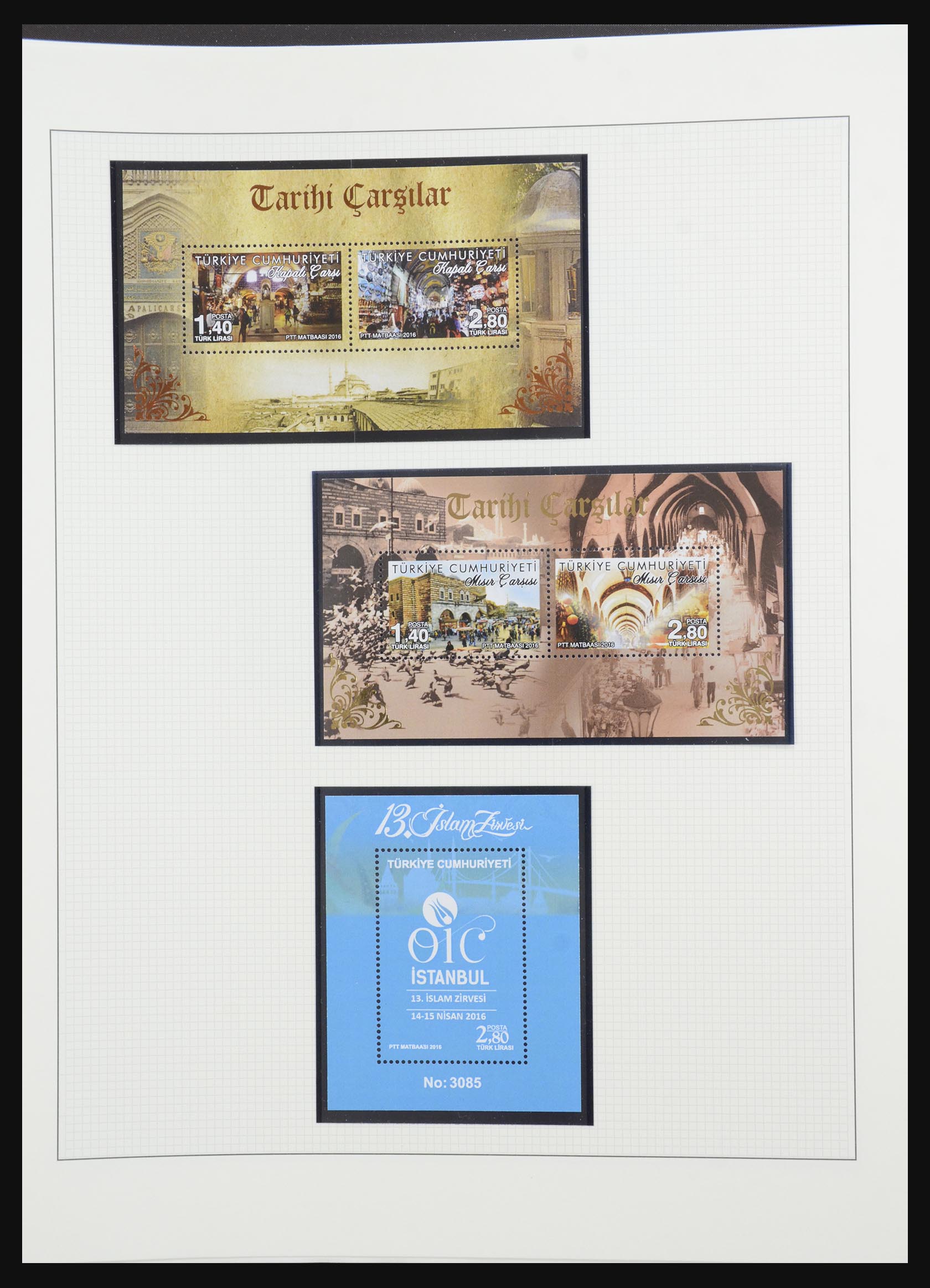 32304 058 - 32304 Turkey souvenir sheets 1938-2016.