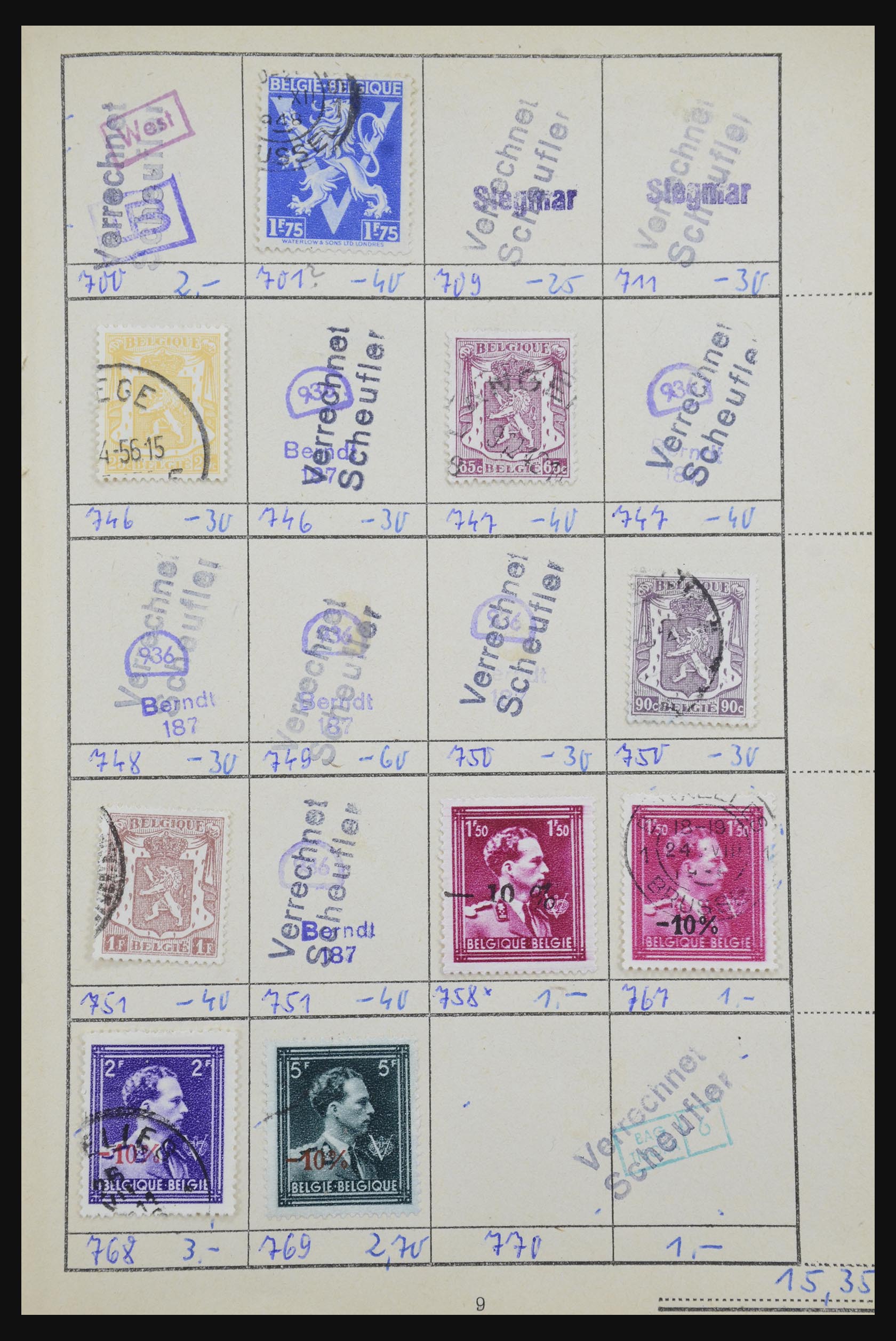 32306 063 - 32306 Belgium 1849-2000.