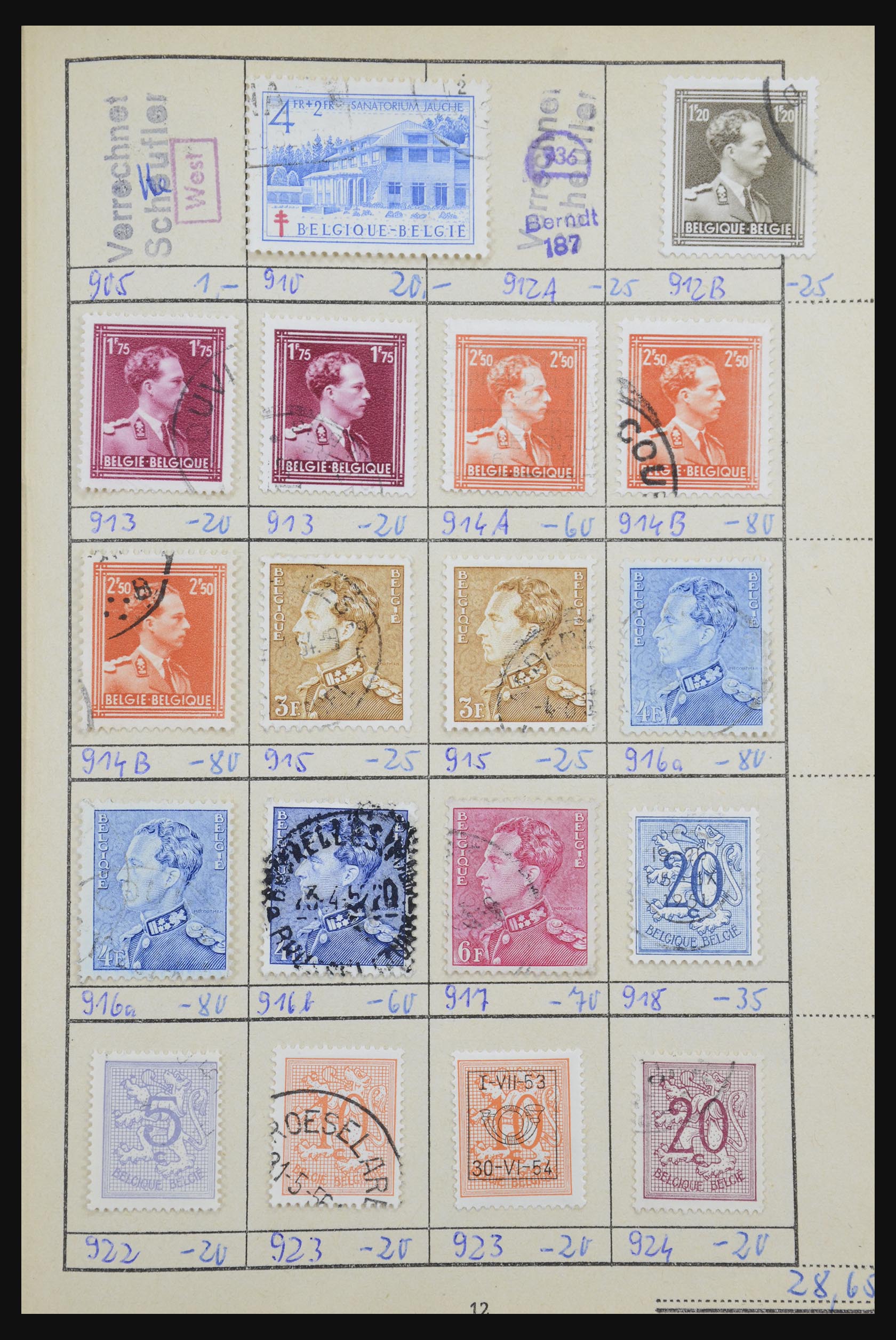 32306 066 - 32306 Belgium 1849-2000.