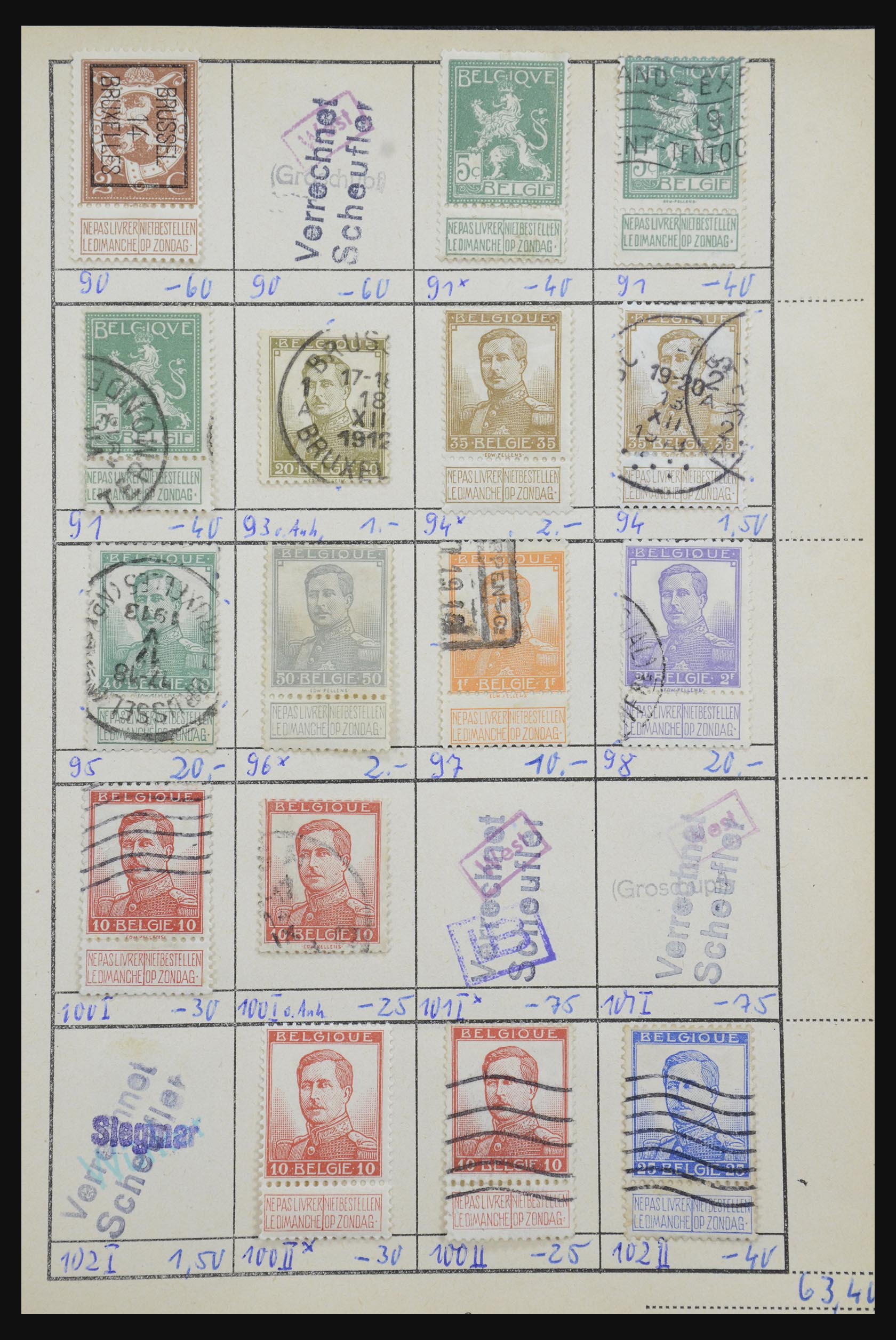 32306 075 - 32306 Belgium 1849-2000.