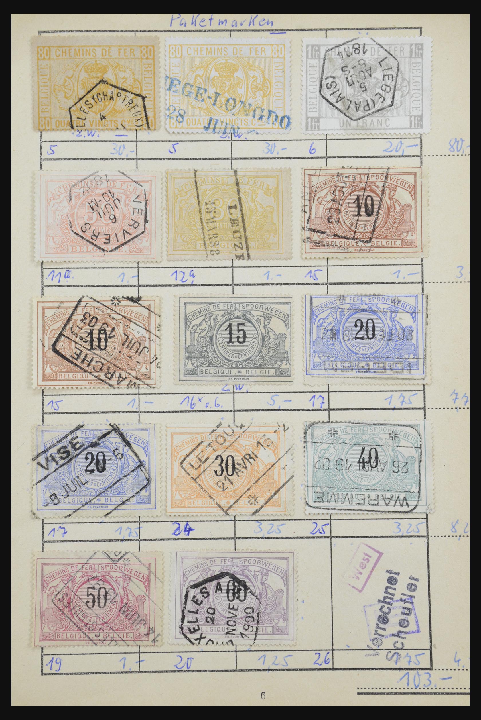 32306 091 - 32306 Belgium 1849-2000.