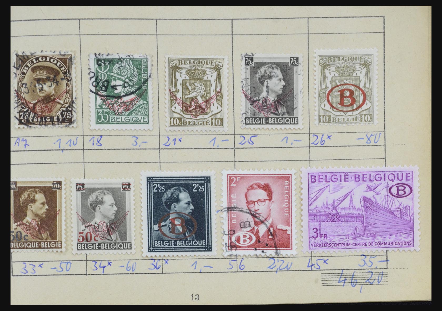 32306 175 - 32306 Belgium 1849-2000.