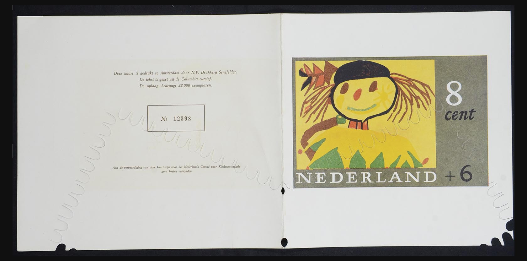 32327 005 - 32327 Netherlands child charity compliment card 1965.