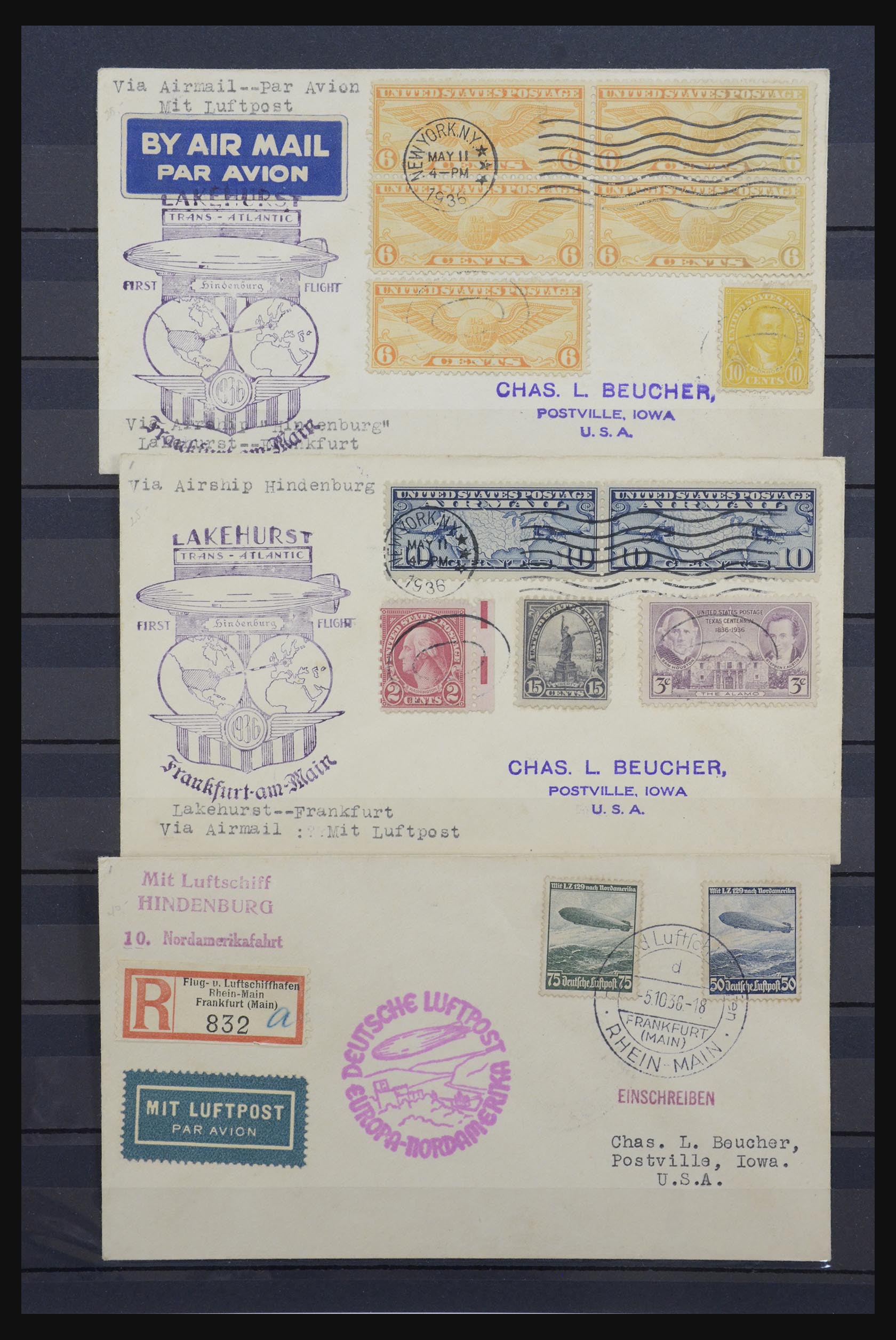 32339 002 - 32339 Zeppelin brieven 1930-1936.