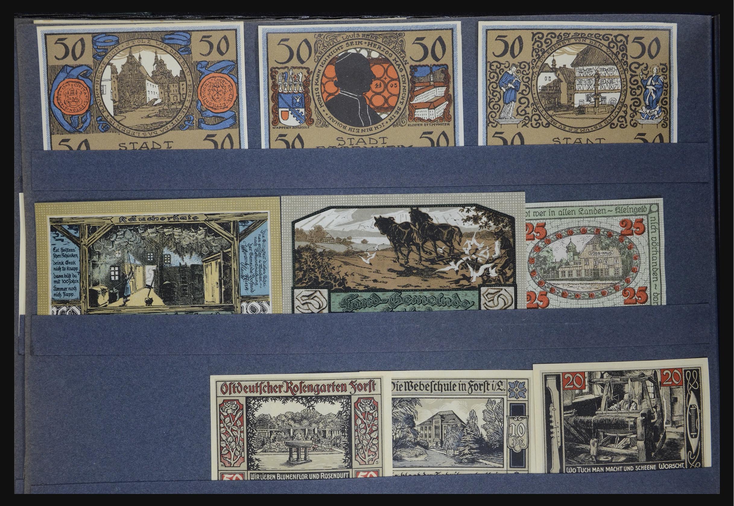 32349 018 - 32349 Germany emergency banknotes.