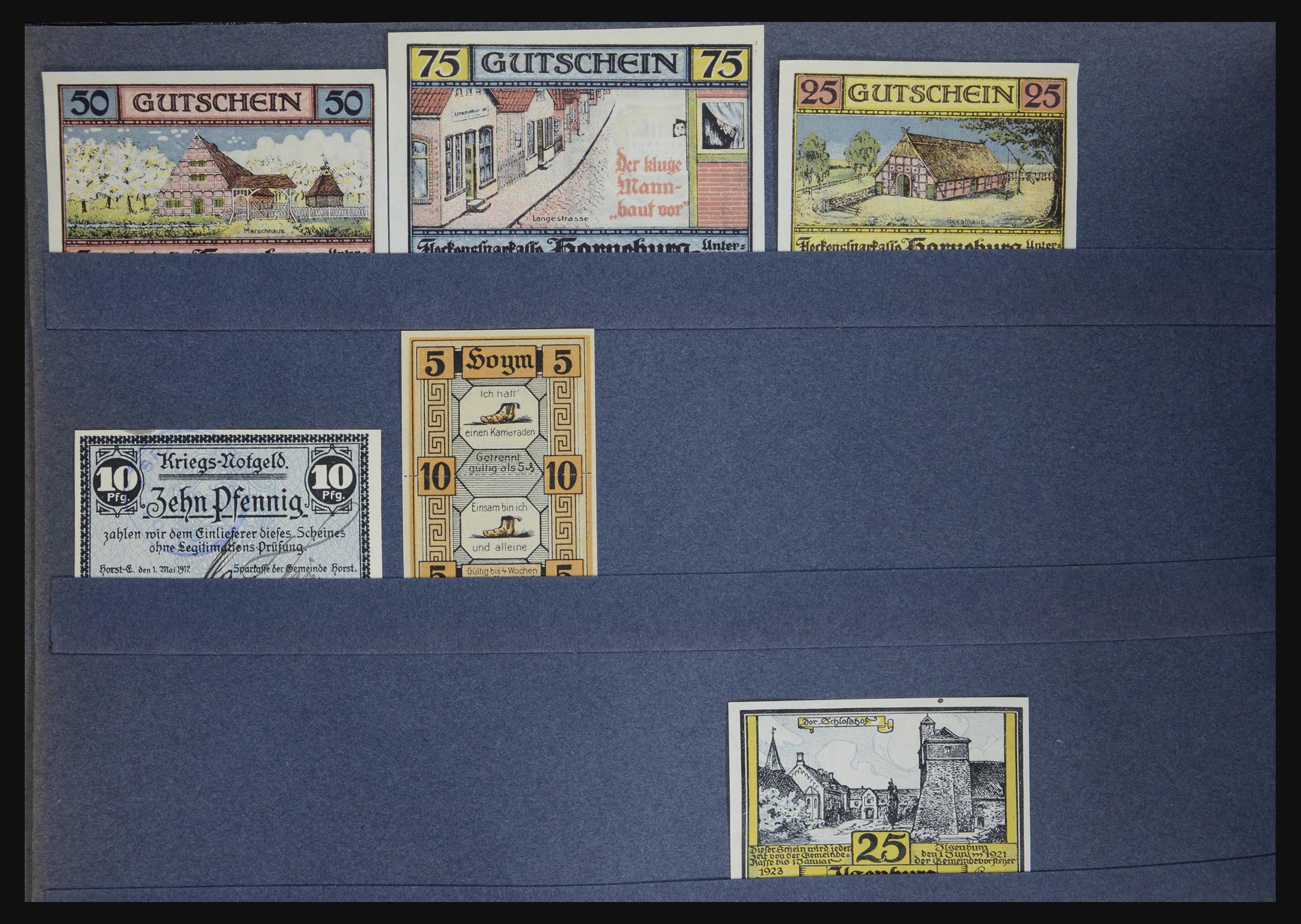 32349 030 - 32349 Germany emergency banknotes.