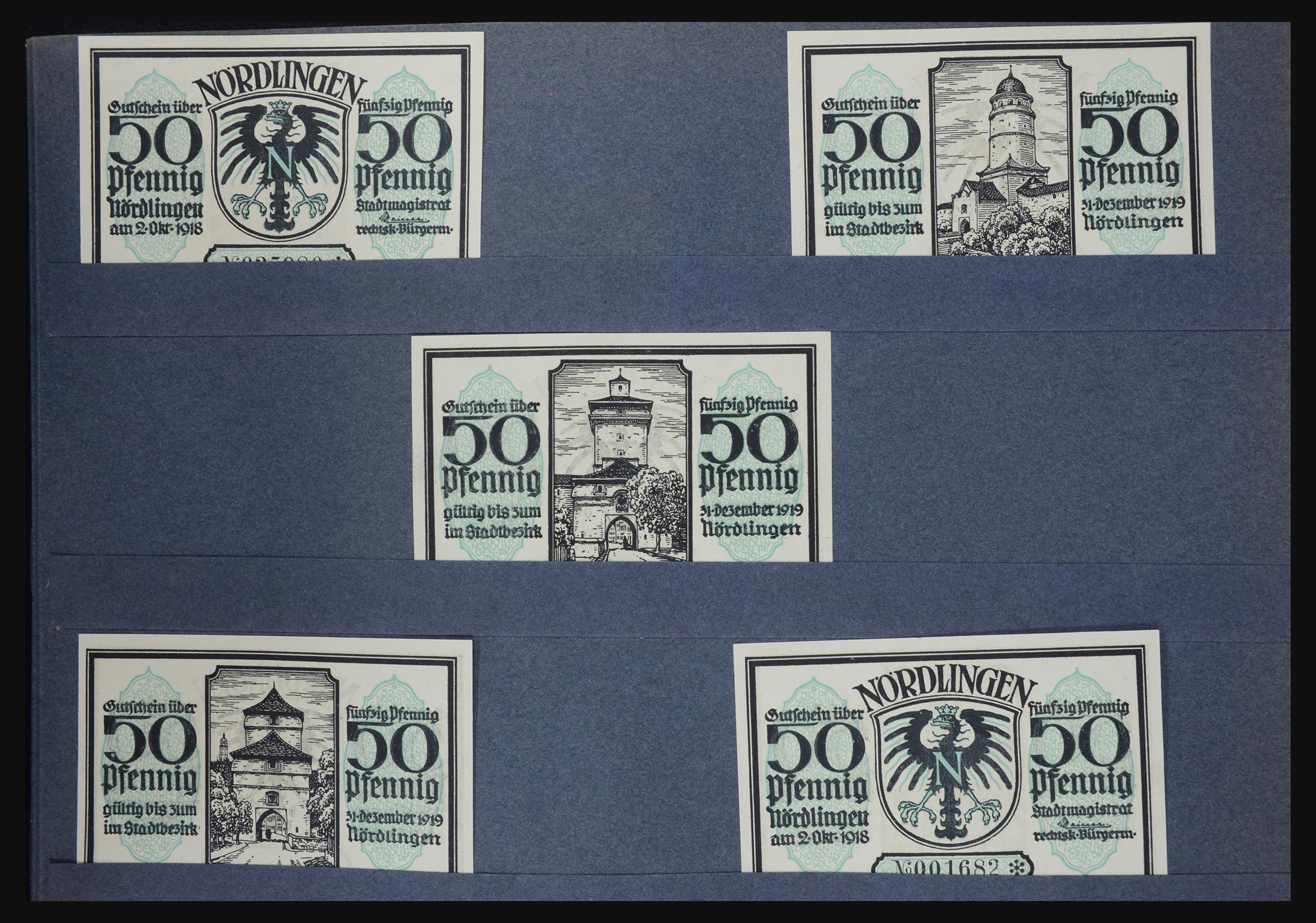 32349 043 - 32349 Germany emergency banknotes.