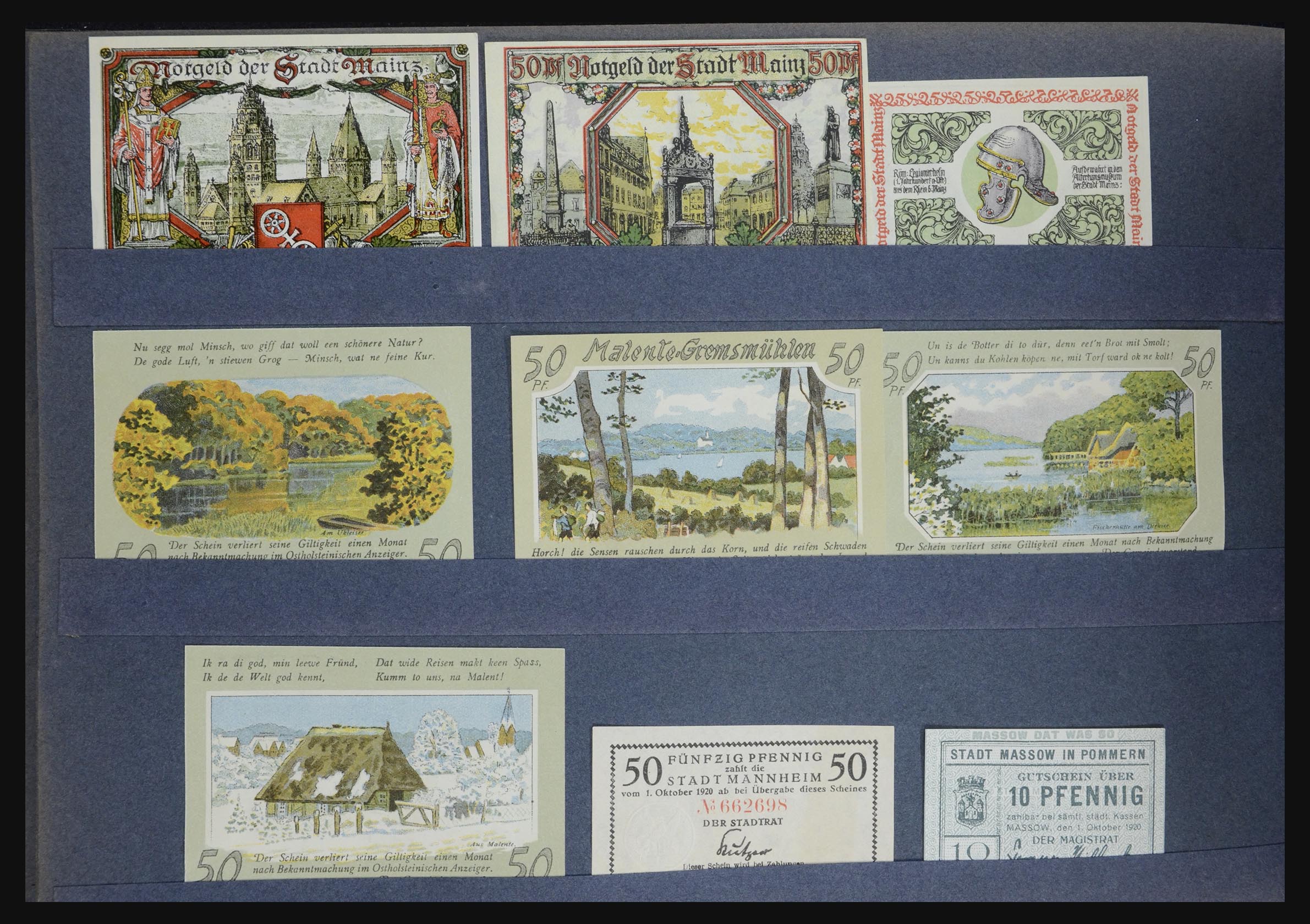 32349 044 - 32349 Germany emergency banknotes.