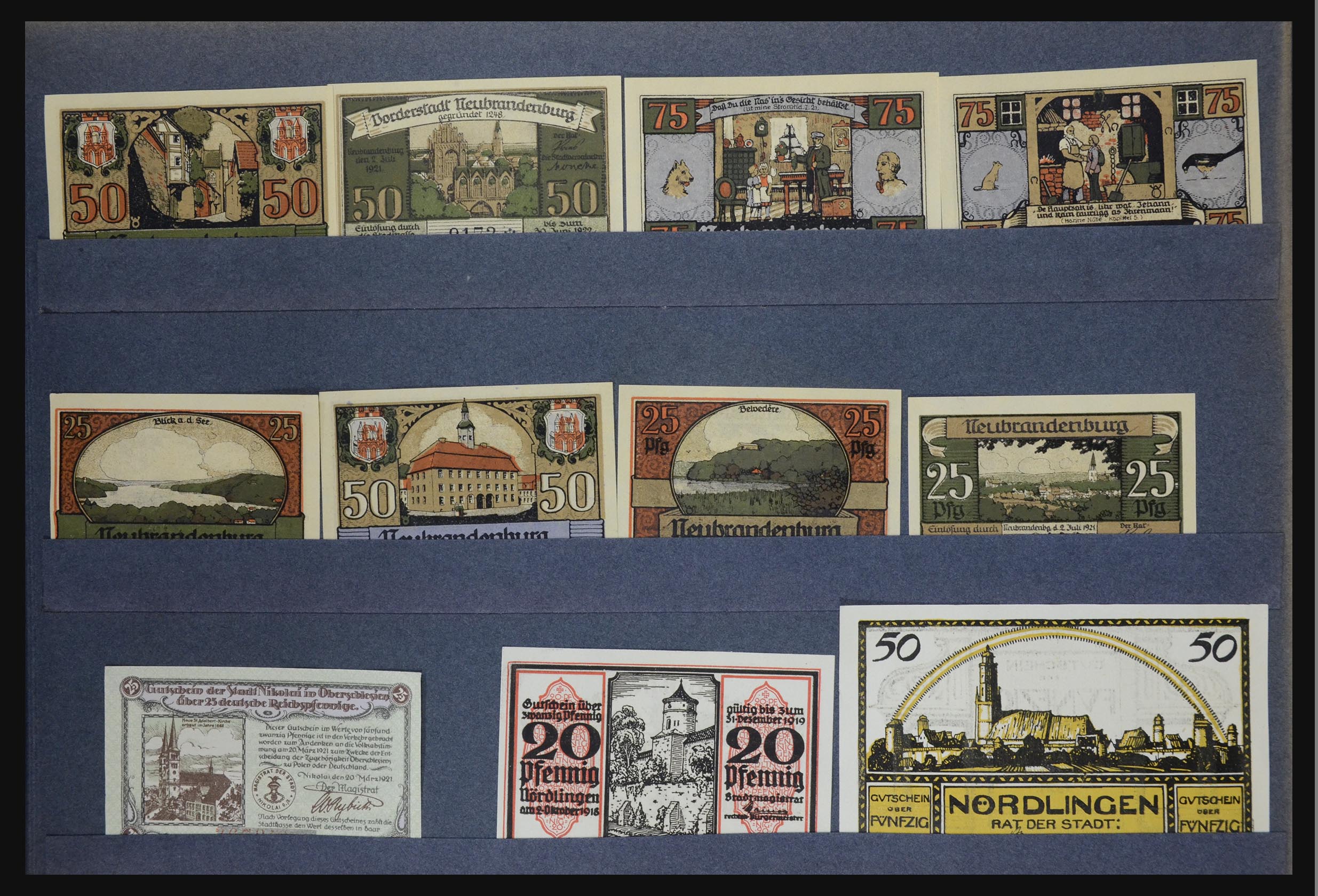 32349 054 - 32349 Germany emergency banknotes.