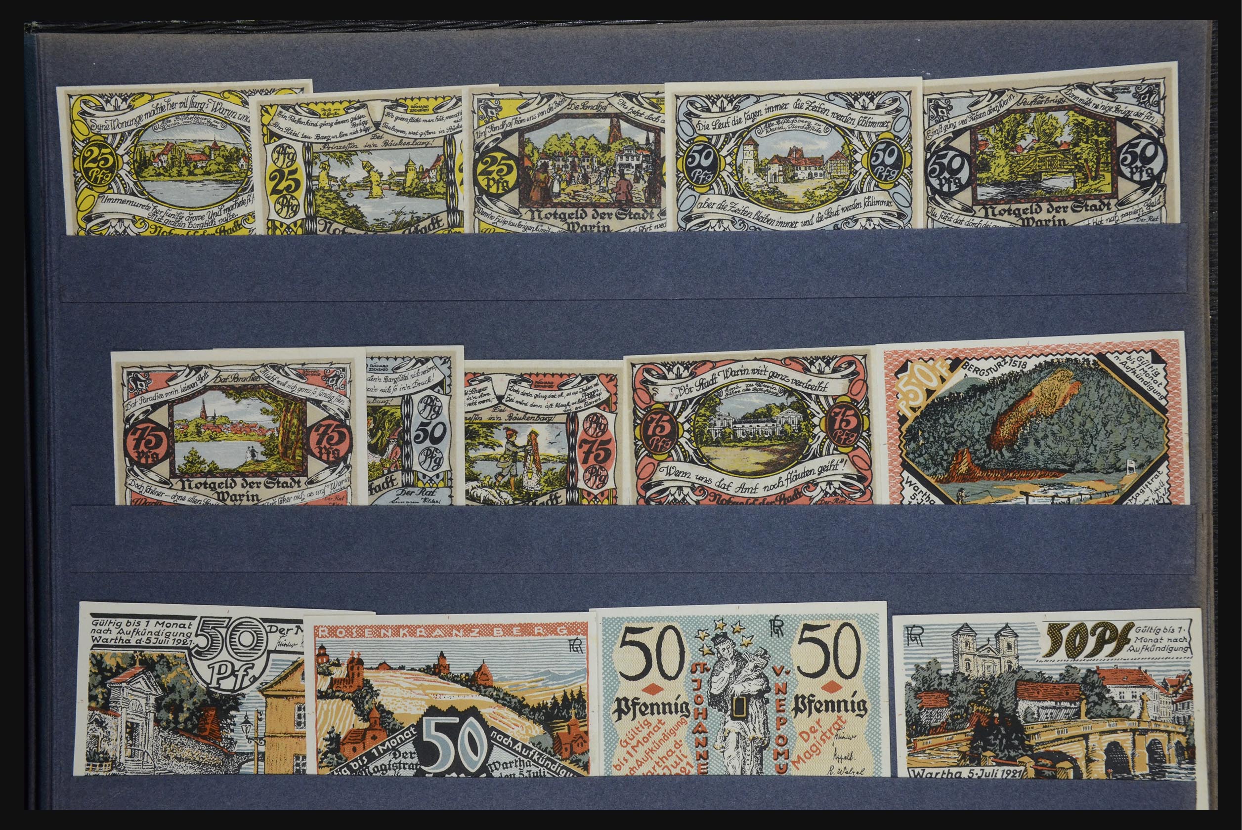 32349 073 - 32349 Germany emergency banknotes.