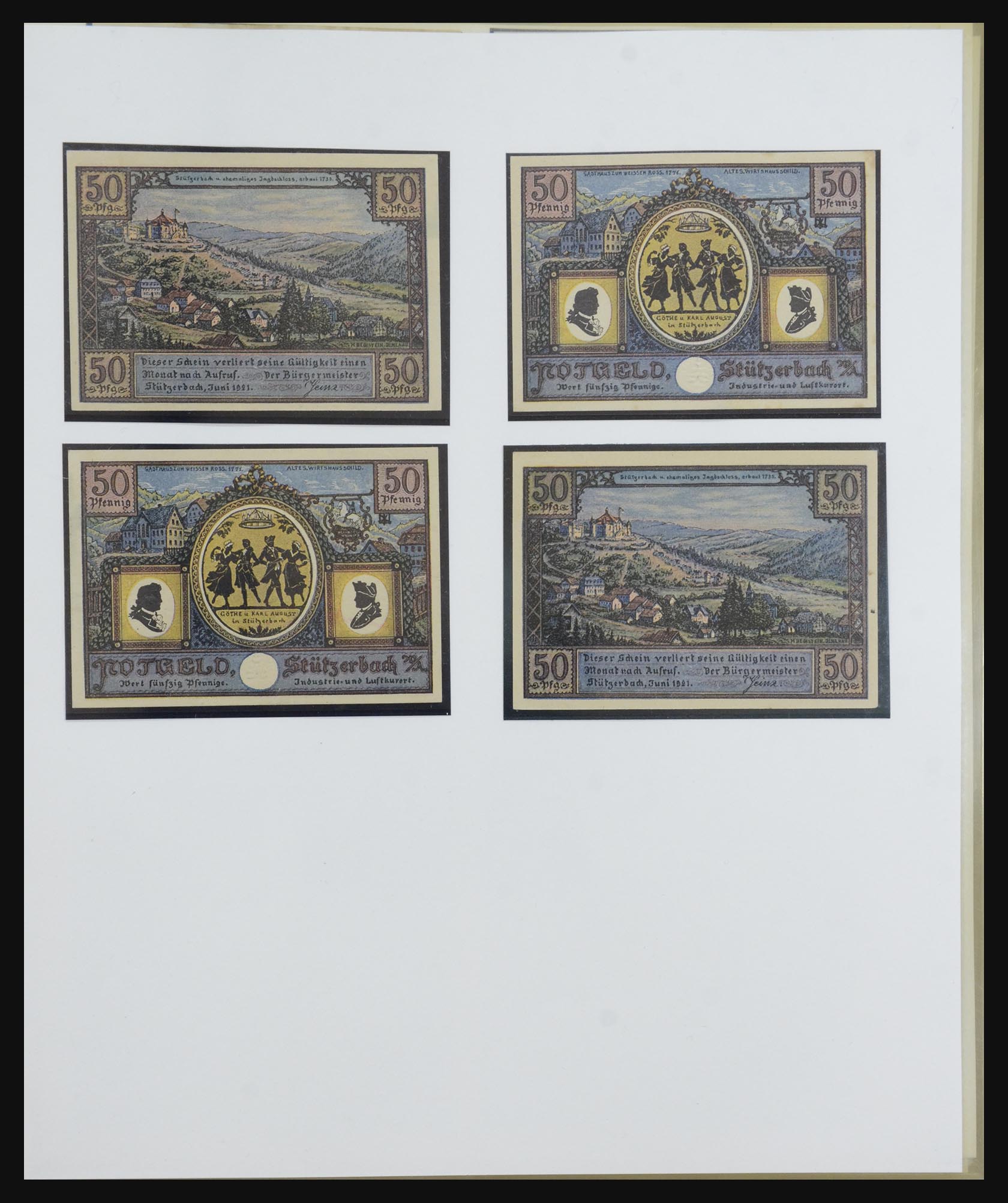 32350 042 - 32350 Germany emergency banknotes.